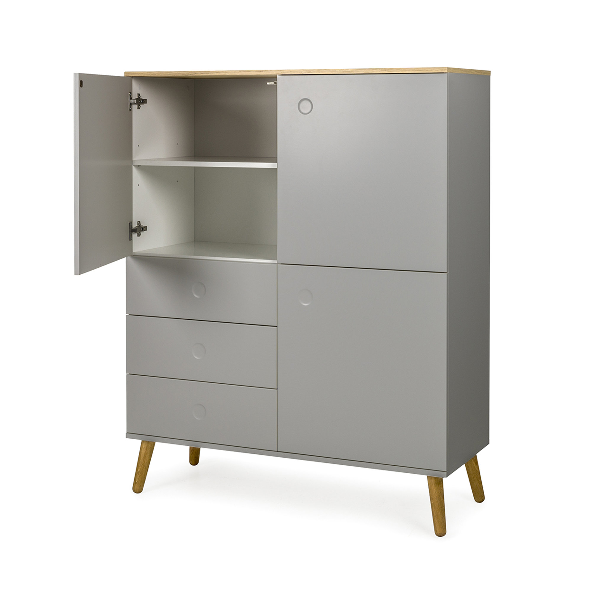 Credenza CASPER, grigio TFT Home vista3