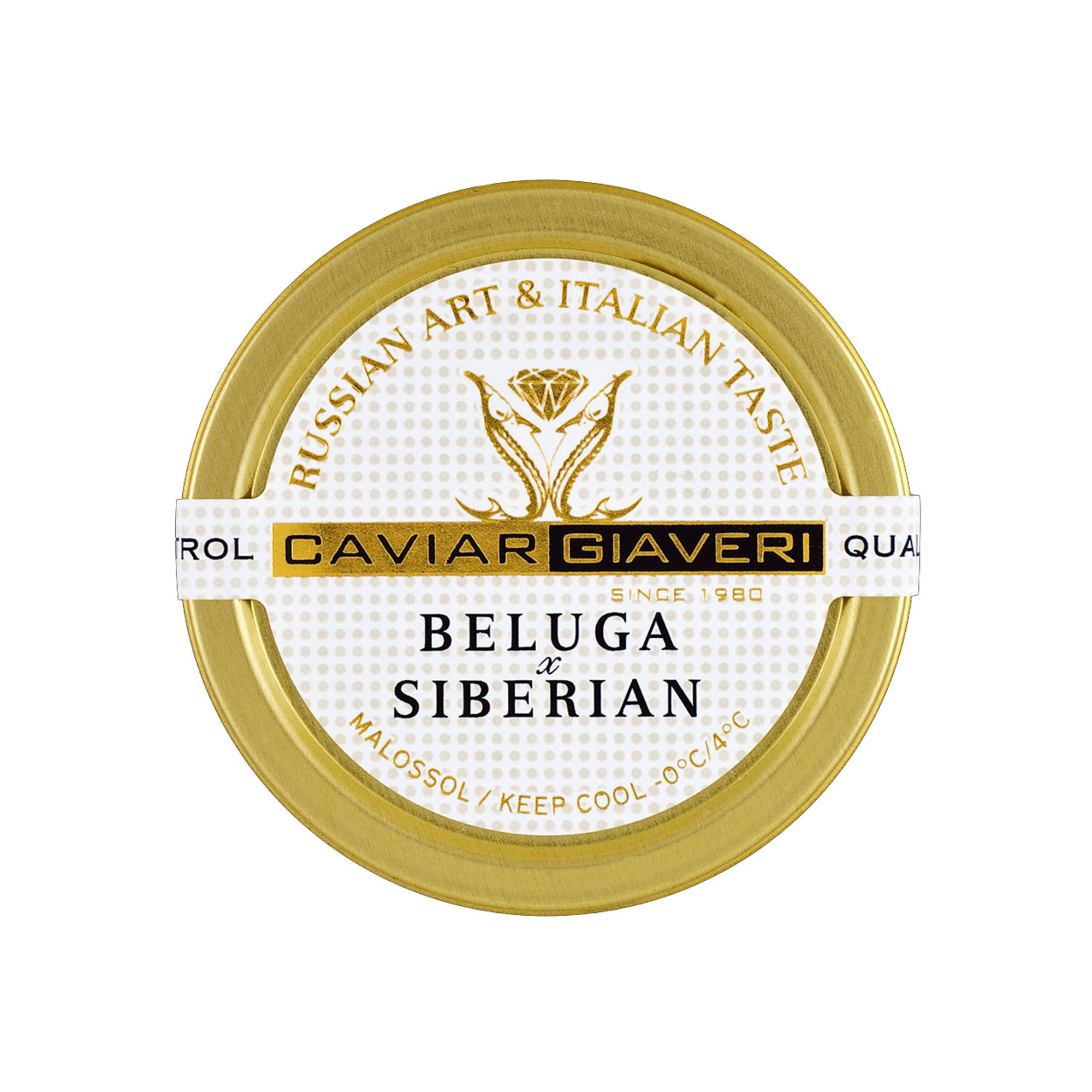 1 paquete - caviar beluga y siberiano 50 gr Caviar Giaveri vista1