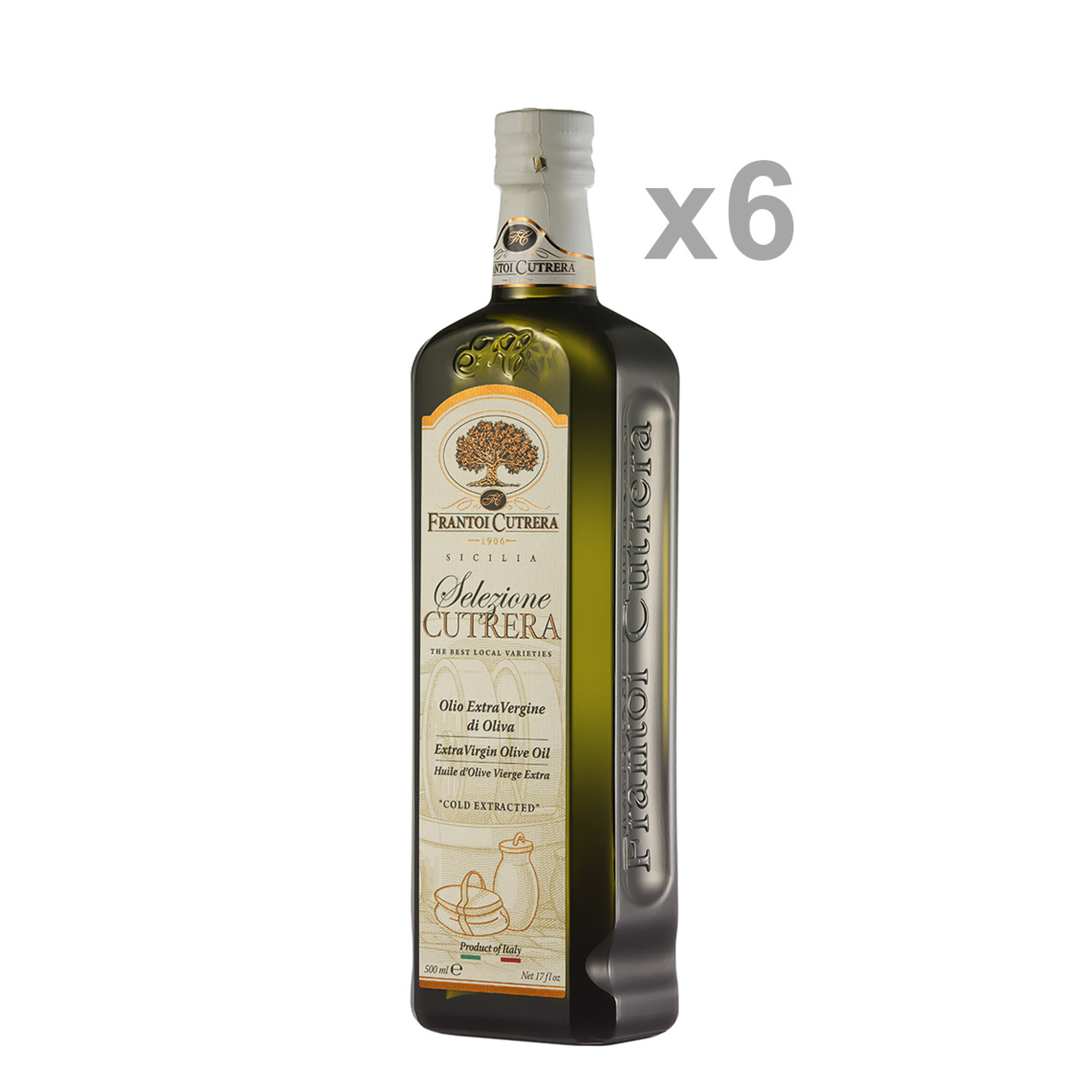6 bottiglie 0,5 lt - Olio EVO Selezione Cutrera Frantoi Cutrera vista0