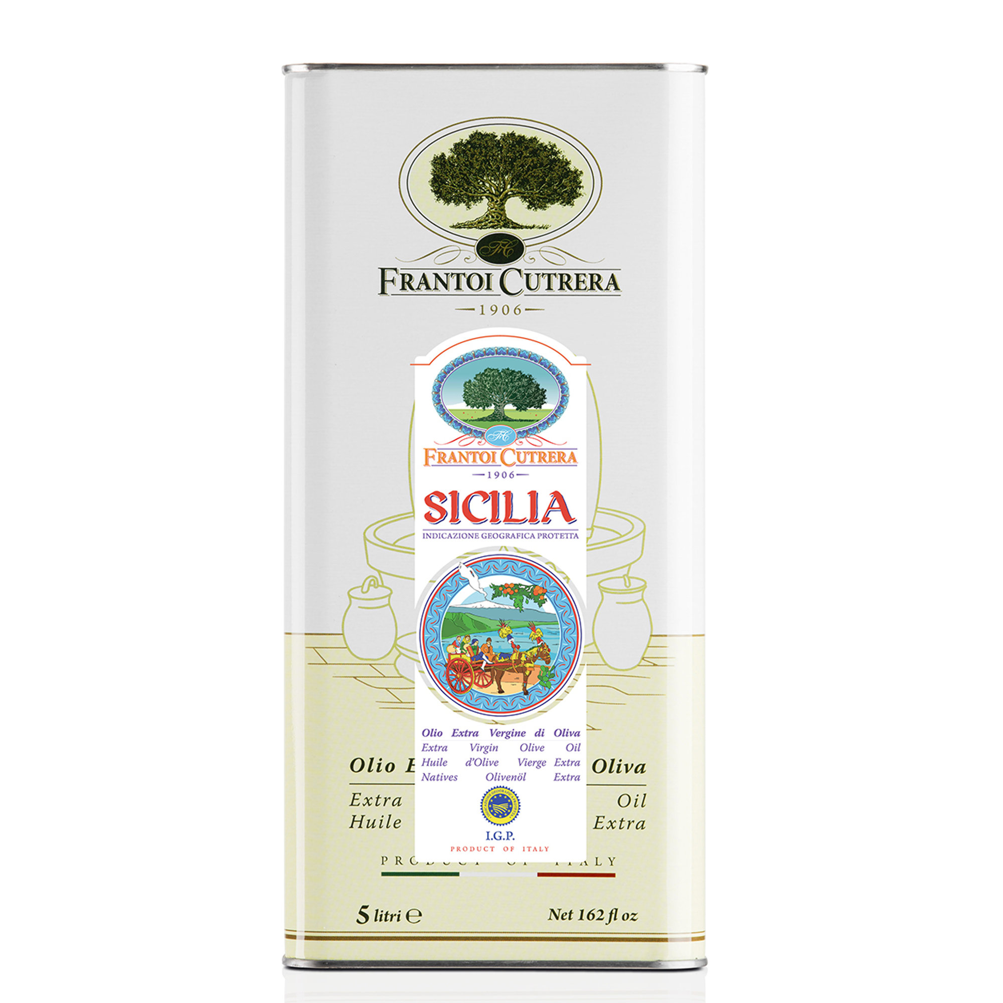 1 latta 5 lt - Olio EVO IGP Sicilia Frantoi Cutrera vista0
