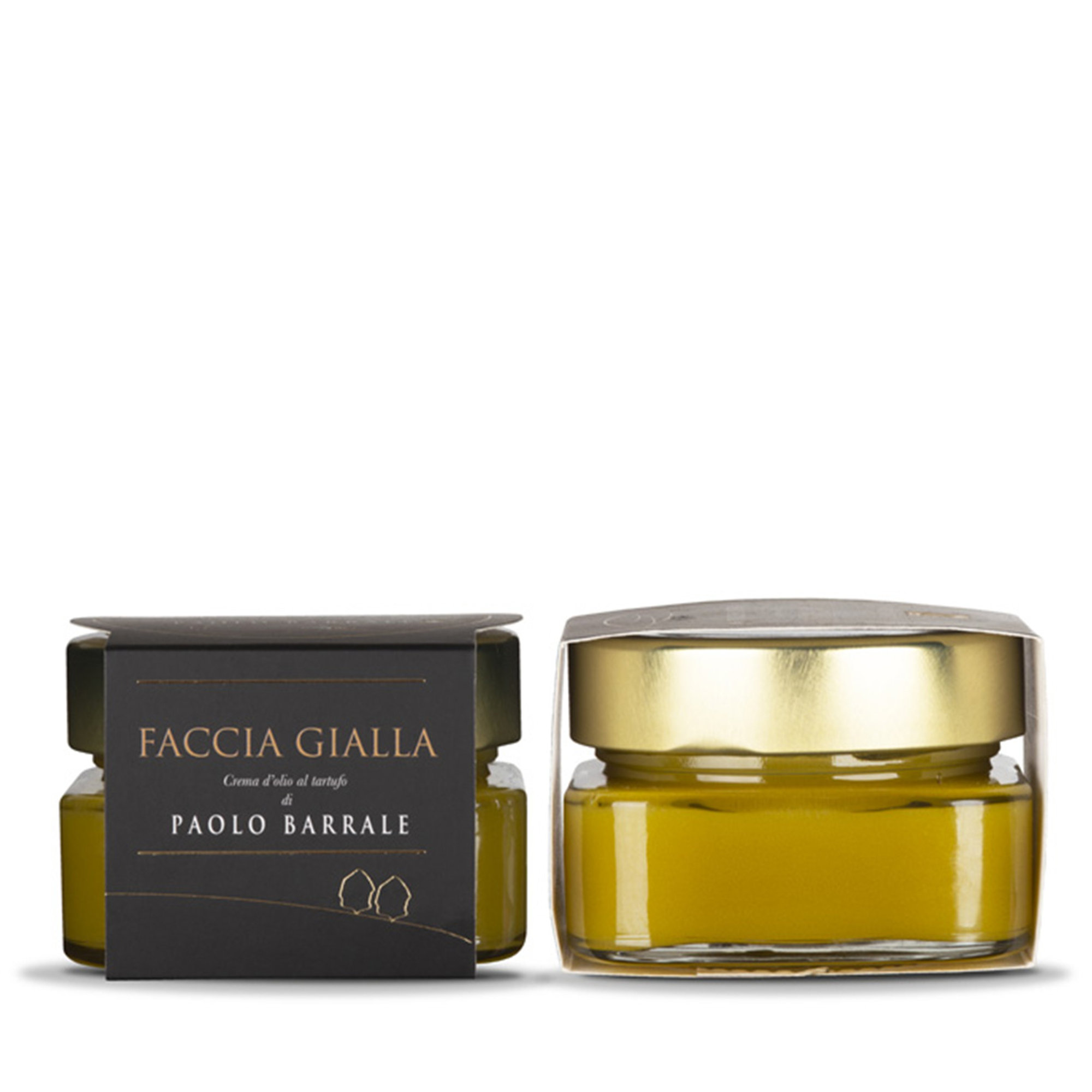 2 vasetti - "Faccia Gialla" Crema d'olio al tartufo 100 gr "Linea Paolo Barrale" Capasso Tartufi vista1