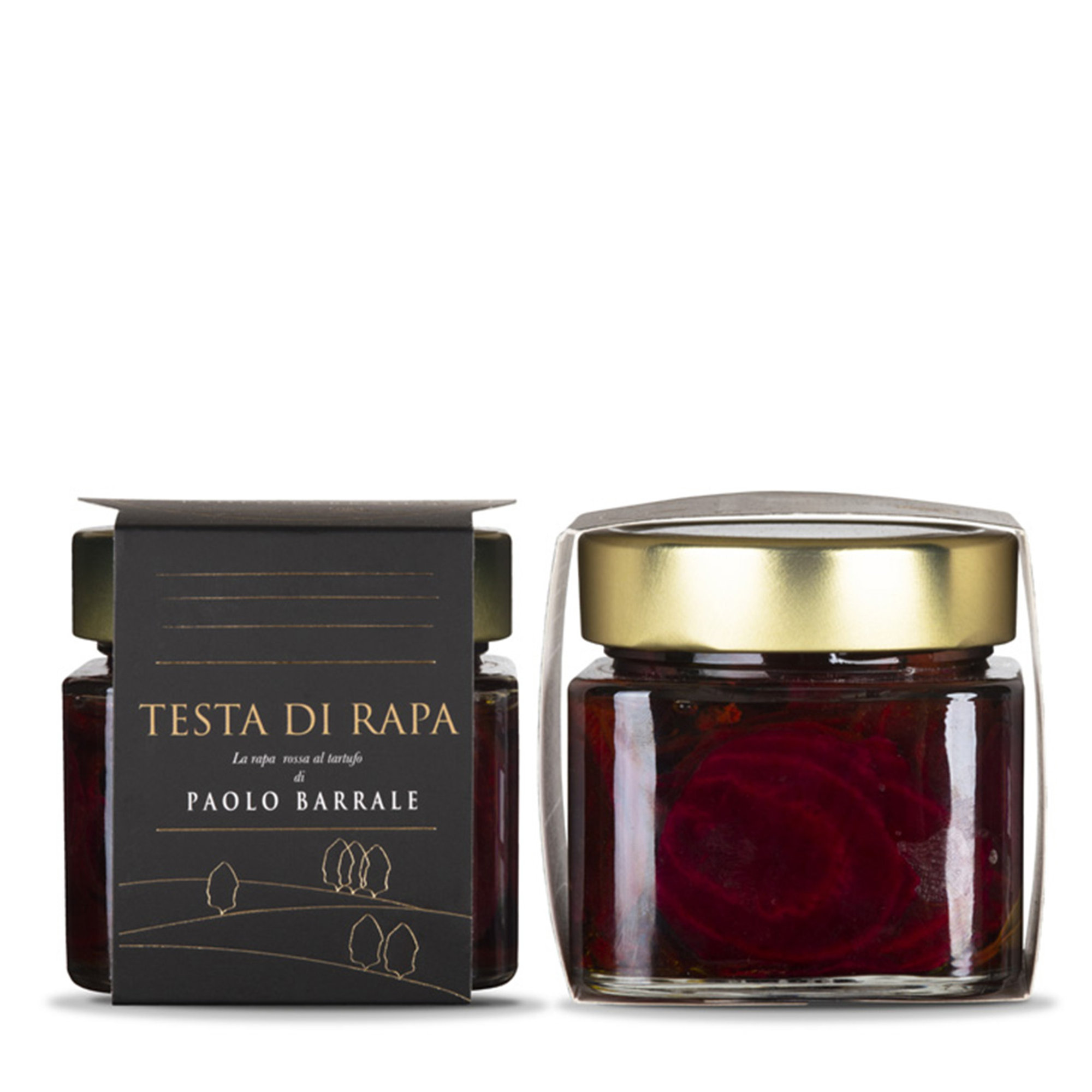 2 vasetti - "Testa di Rapa" Rapa al Tartufo 210 gr "Linea Paolo Barrale" Capasso Tartufi vista1