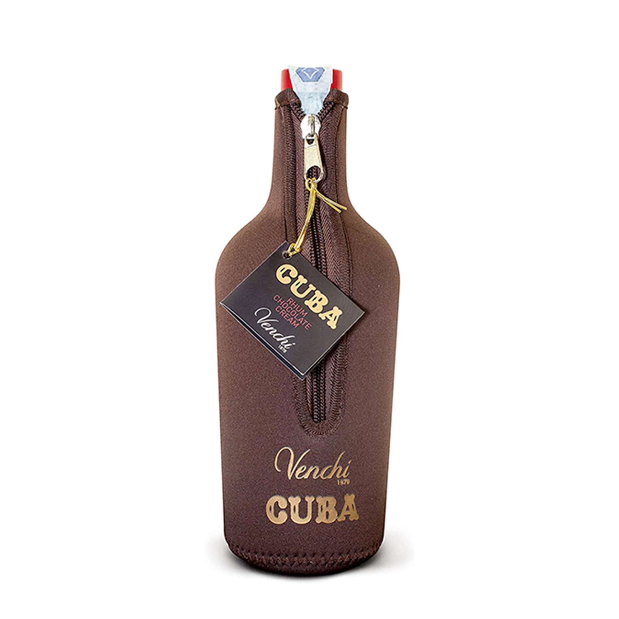 1  bottiglia - "Cuba Rhum" Liquore al Ciocolato e Rhum 70 cl con astuccio Venchi vista3