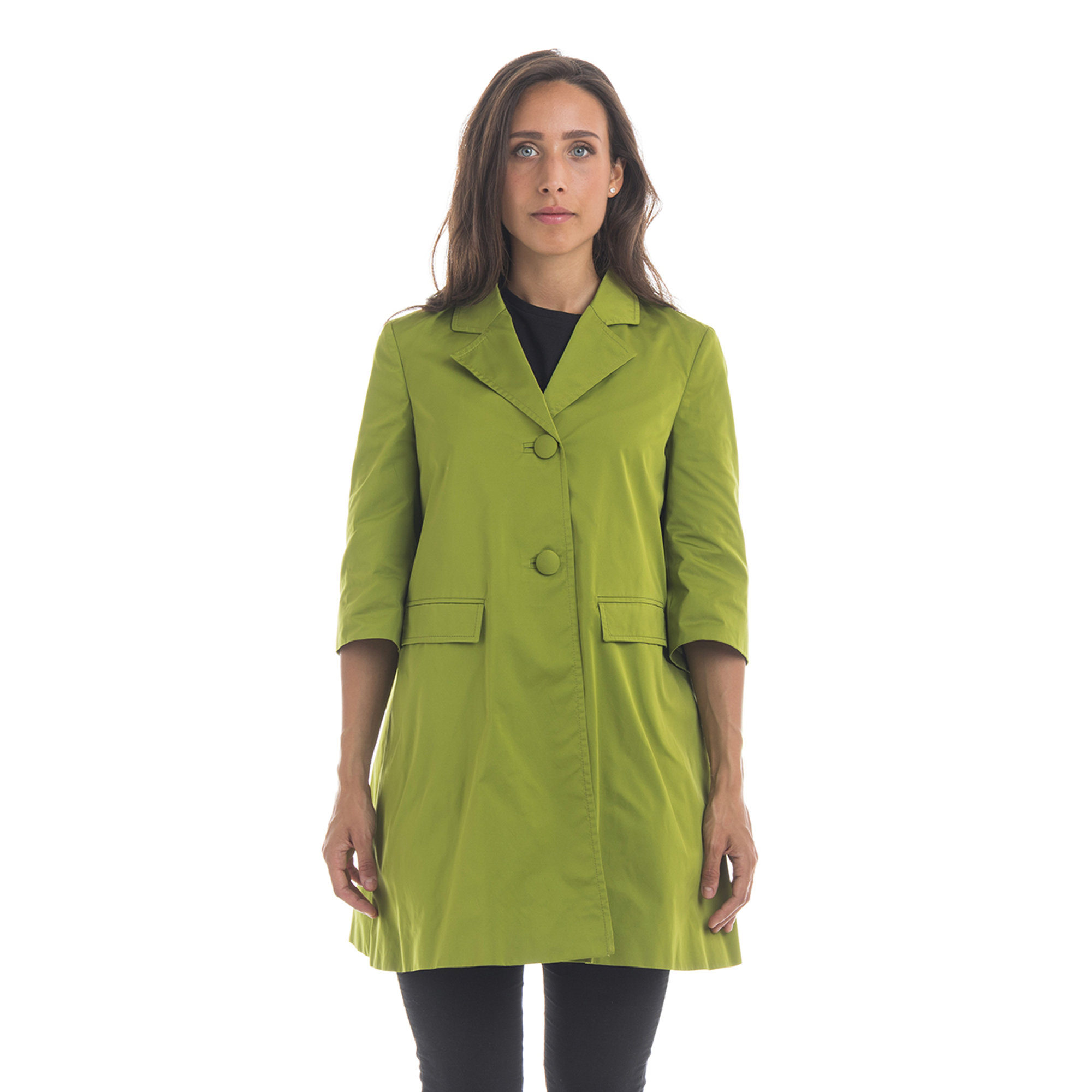 Spolverino verde mela con bottoni verde Twinset vista0