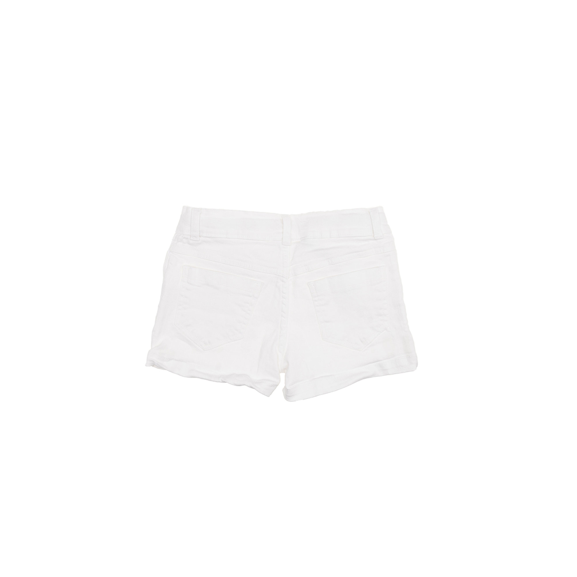 Short bianco in tela denim Alligalli vista1