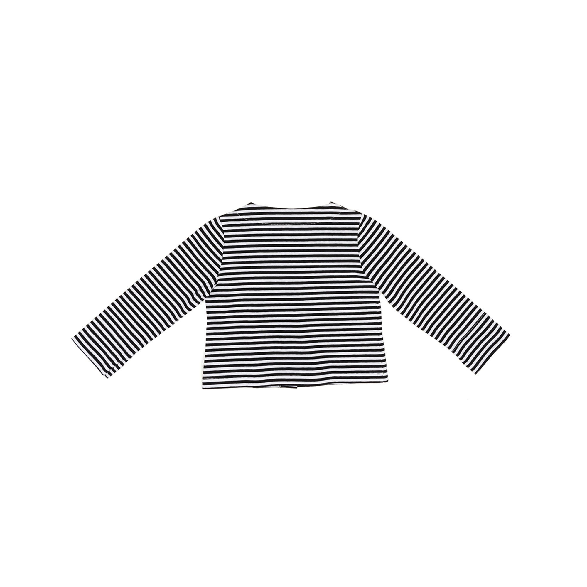 Cardigan a righe blu e bianco Alligalli vista1