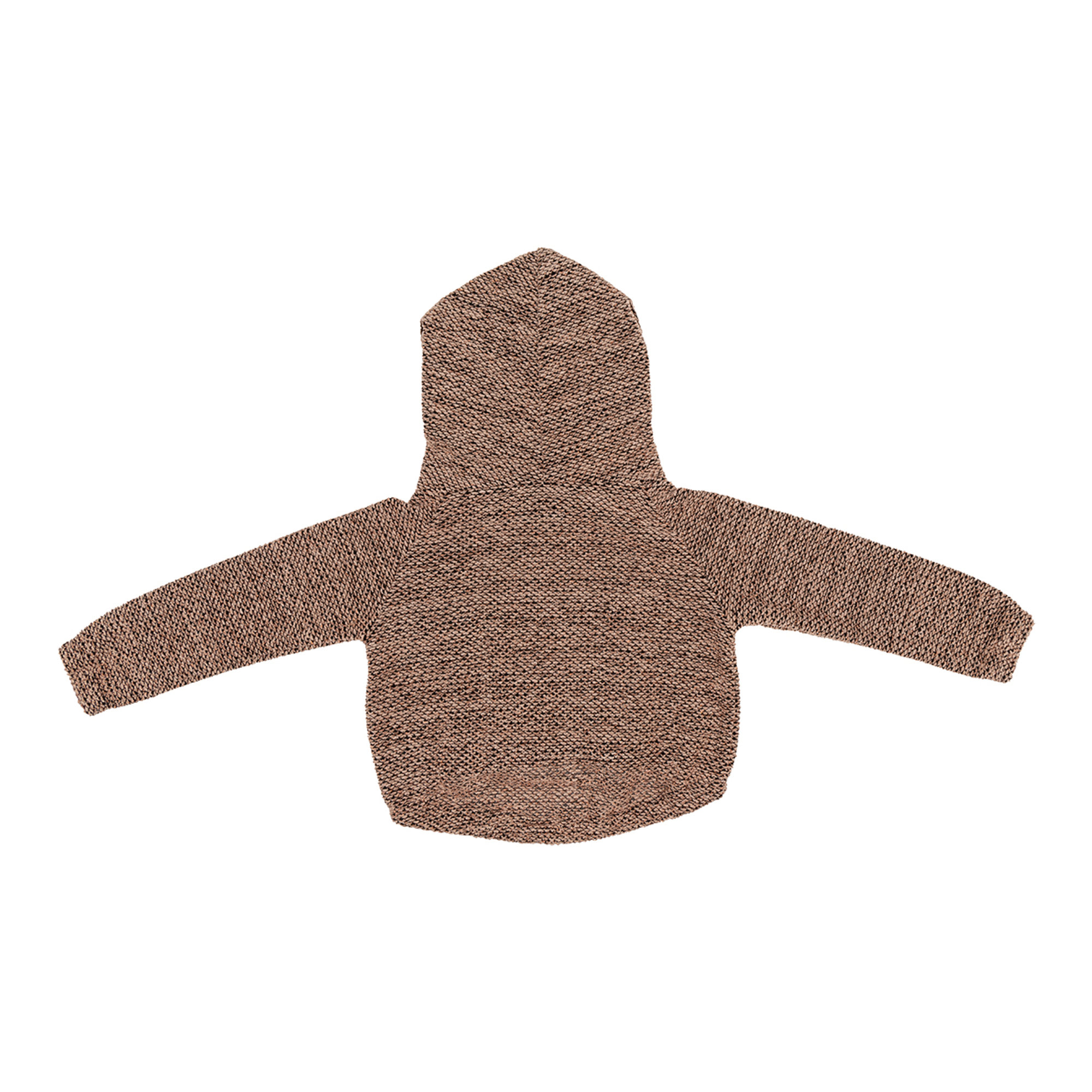 Felpa lurex rosa bouclè con cappuccio Alligalli vista2