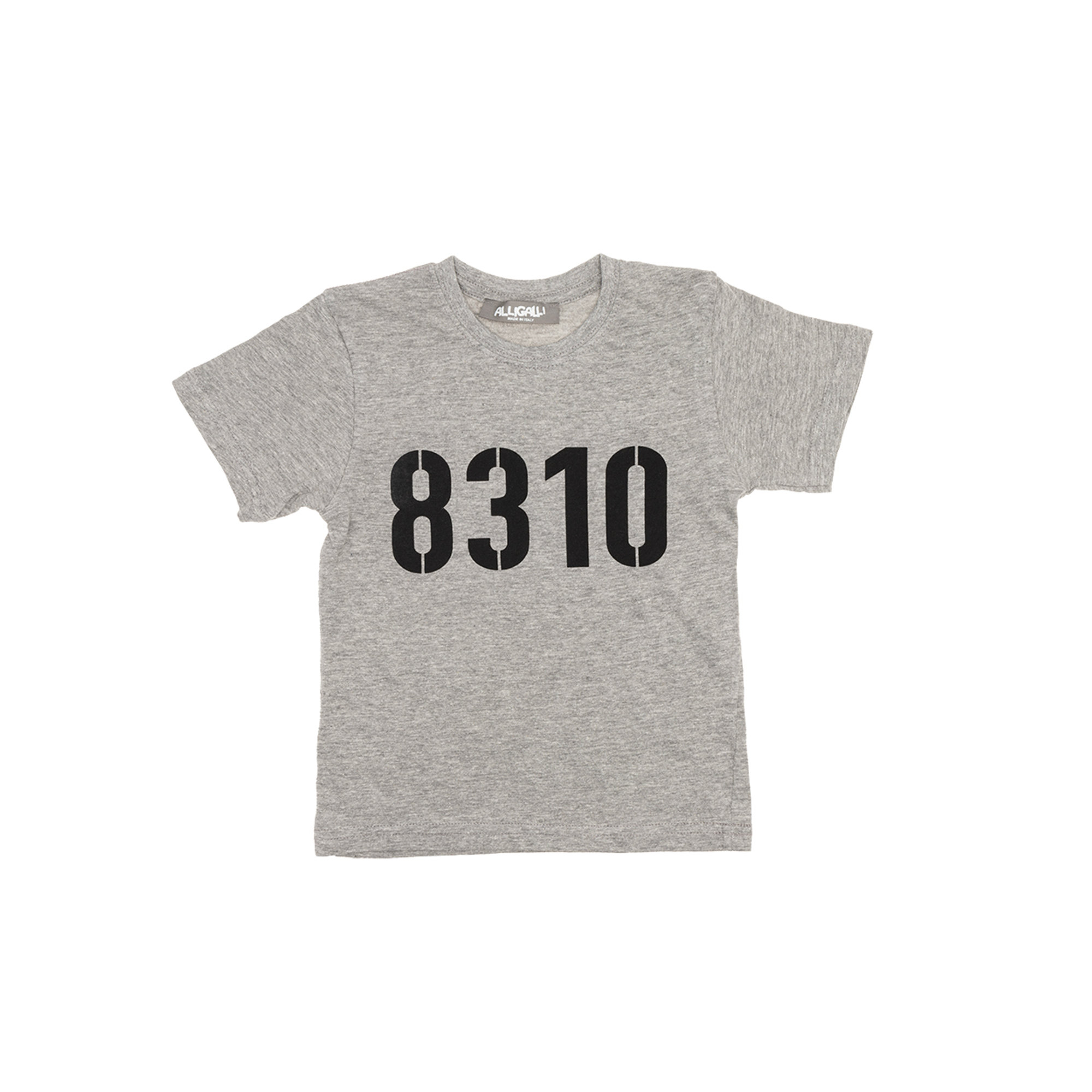 T-shirt in cotone a maniche corte 8310 grigia Alligalli vista0