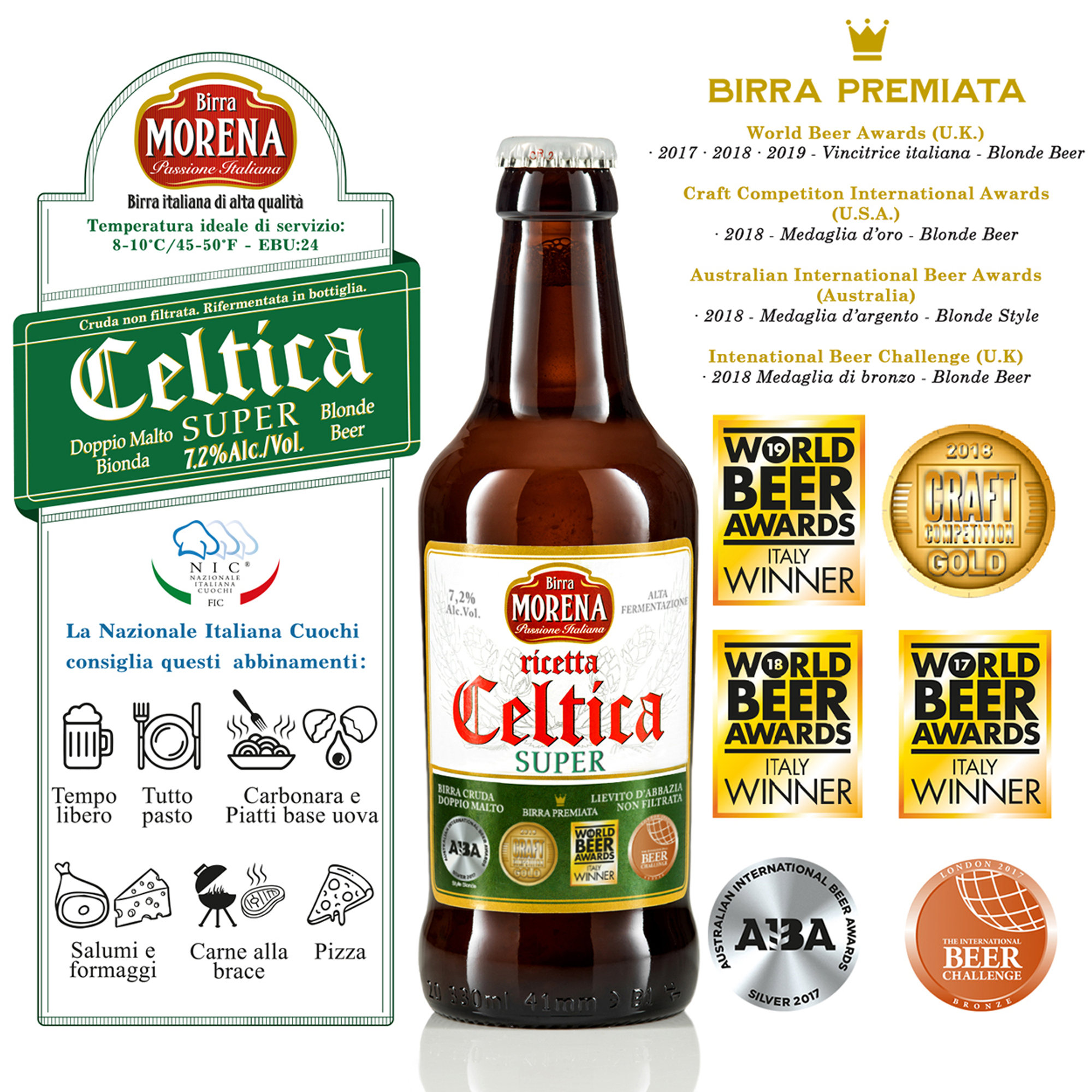 12 bouteilles assorties de 33 cl - Gran Selection Craft Beer Birra Morena vista3