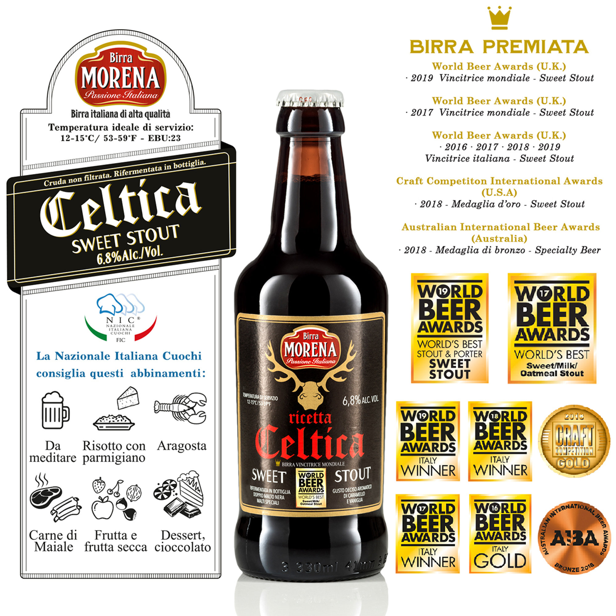 12 bouteilles assorties de 33 cl - Gran Selection Craft Beer Birra Morena vista7
