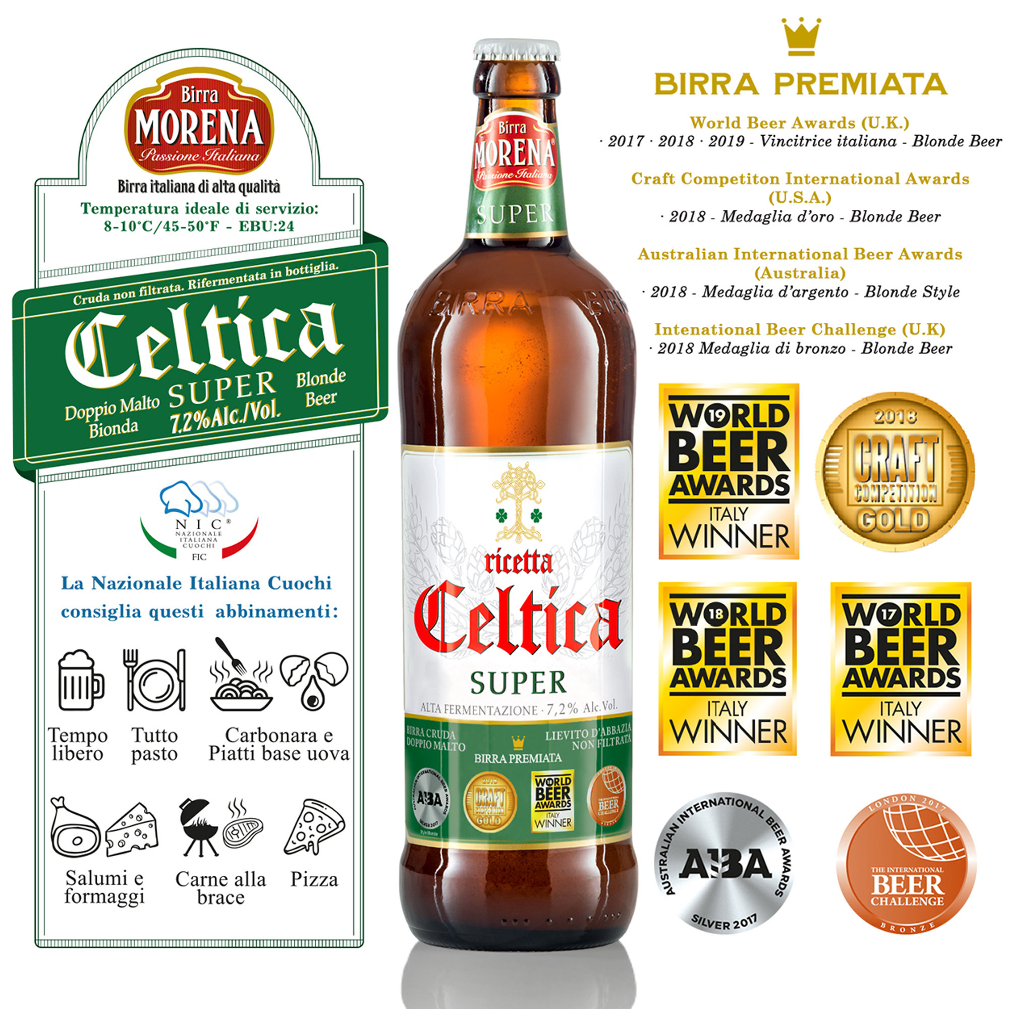 6 bottiglie assortite da 75 cl - Selezione Celtica Birra Morena vista1
