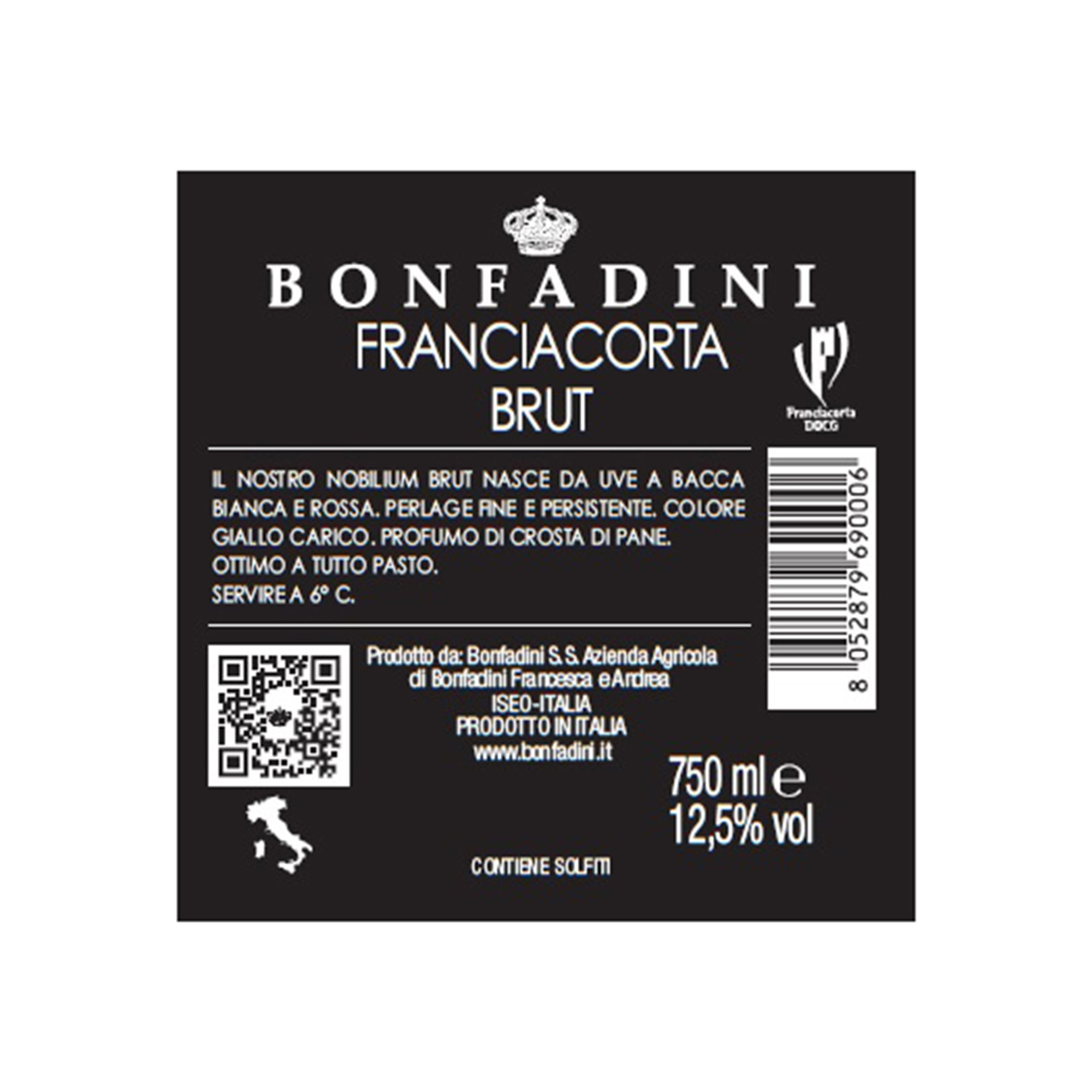 3 bottiglie - "Nobilium" Franciacorta Brut DOCG Bonfadini vista1