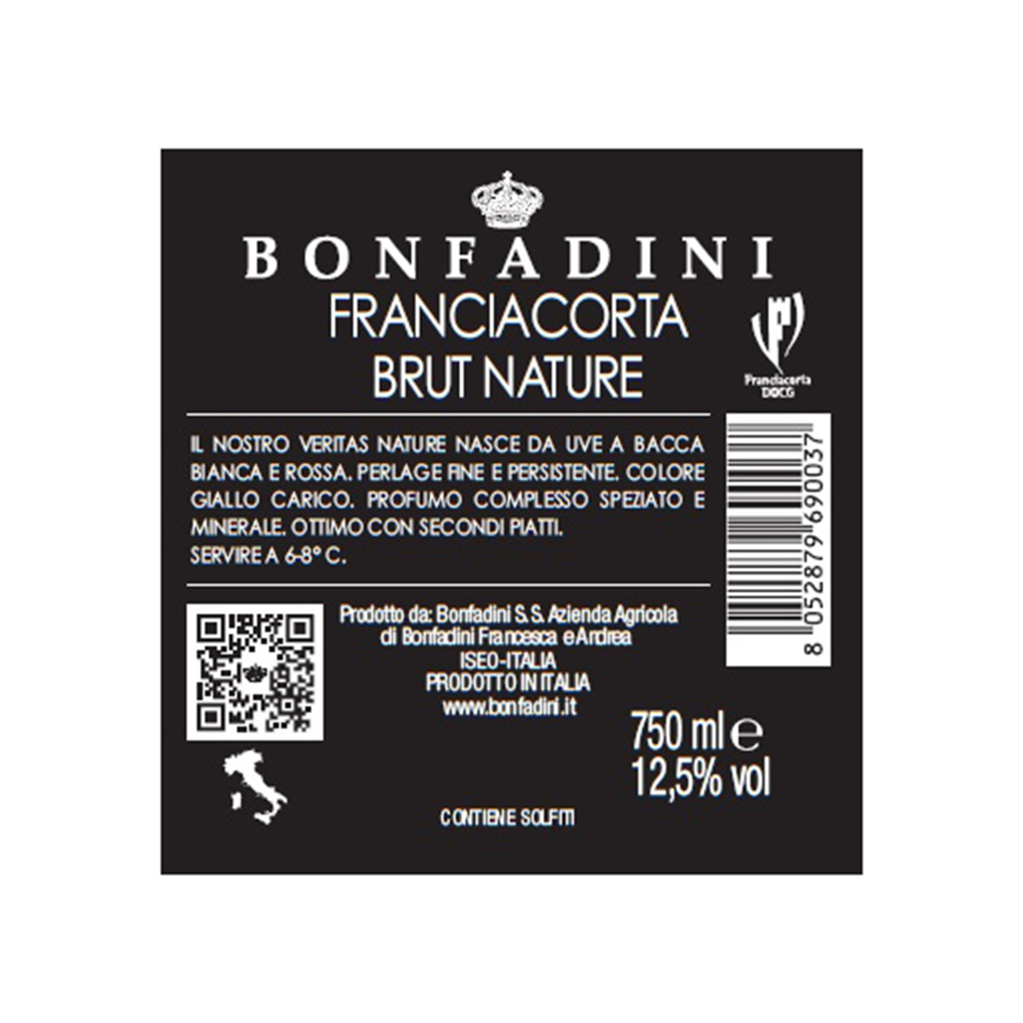 3 bottiglie miste: "Veritas" Franciacorta Nature DOCG - "Nobiliumhttps://www.ventis.it/enogastronomia/b/bonfadini/" Franciacorta Brut DOCG - "Carpe Diem" Franciacorta Saten DOCG Bonfadini vista2
