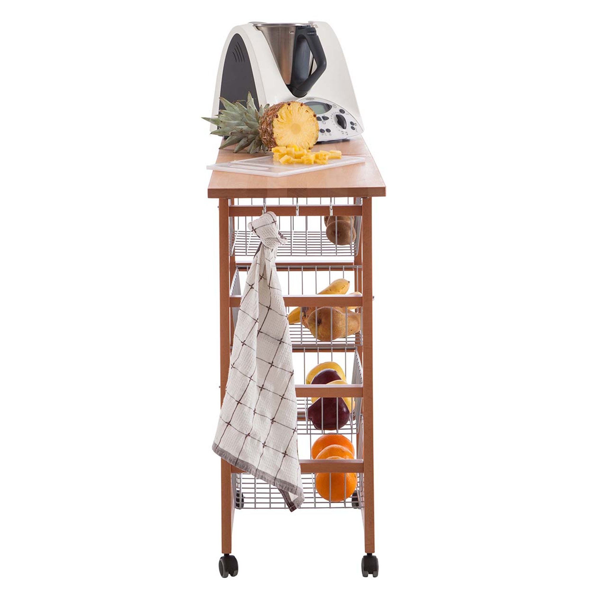 Carrello Cucina GASTONCINO, ciliegio Arredamenti Italia vista5