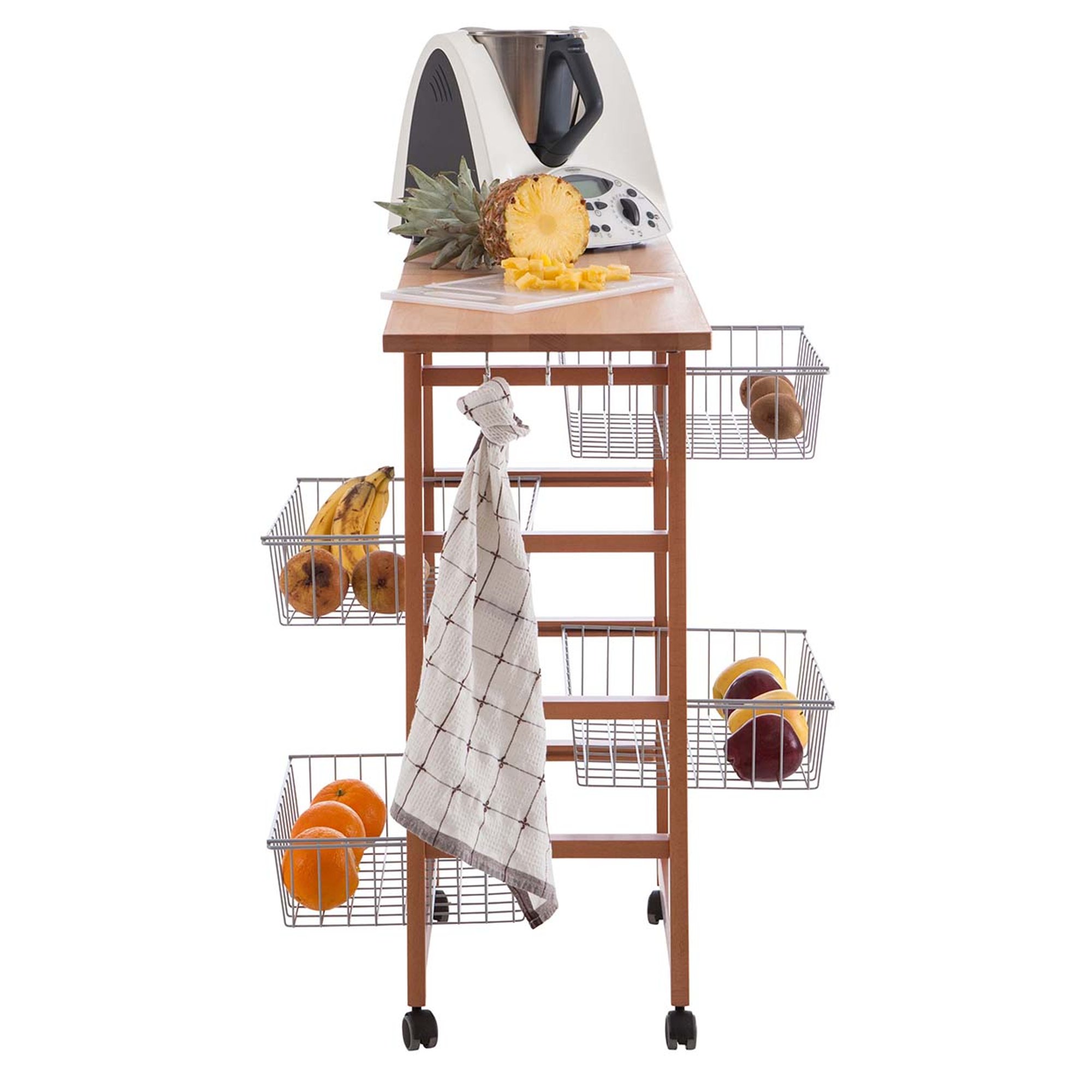 Carrello Cucina GASTONCINO, ciliegio Arredamenti Italia vista6