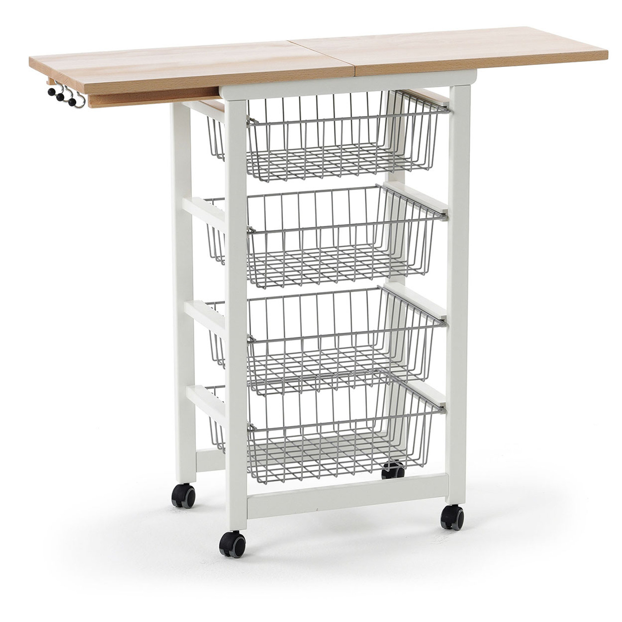Carrello Cucina GASTONCINO, bianco Arredamenti Italia vista3