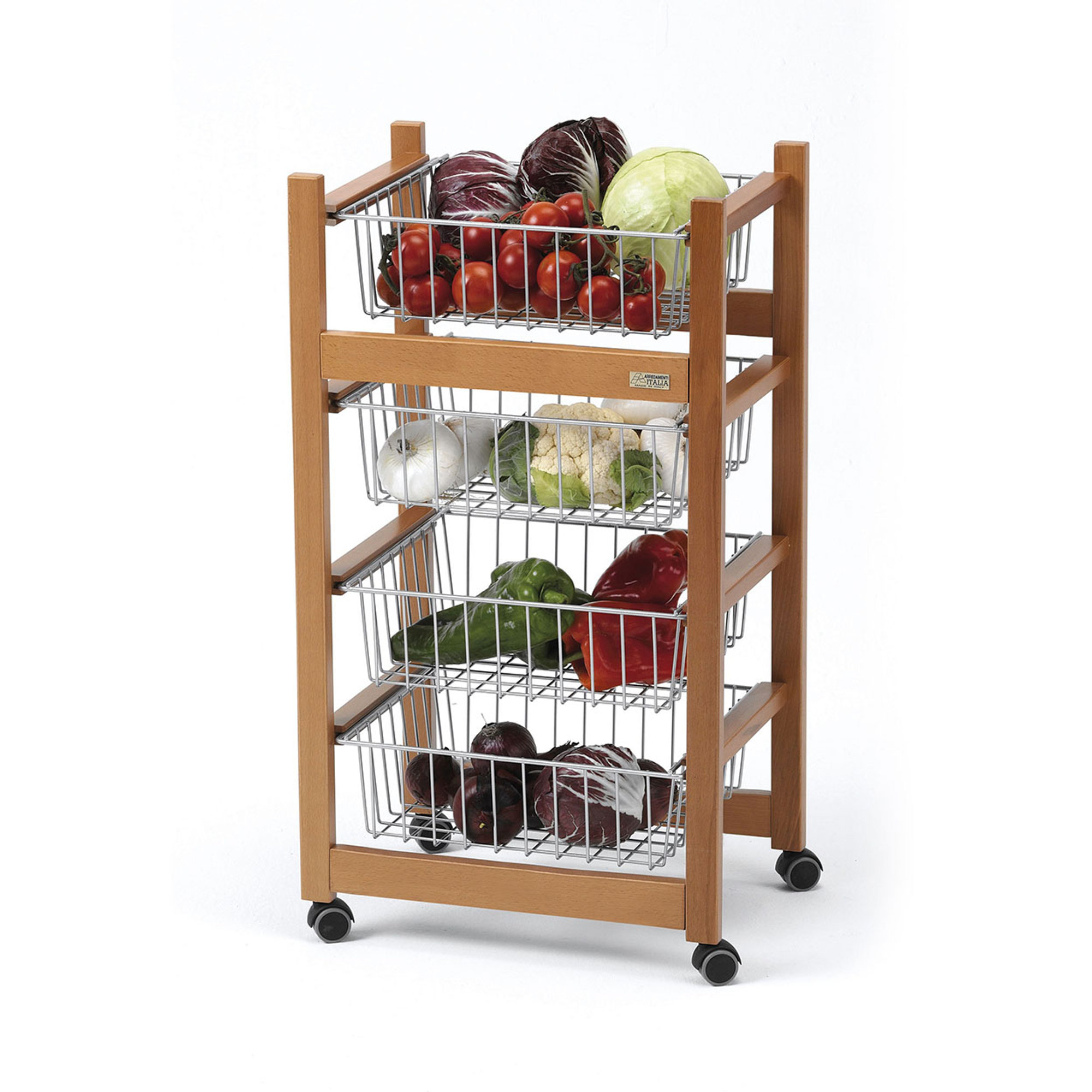 Carrello da Cucina GINGER, ciliegio Arredamenti Italia vista1