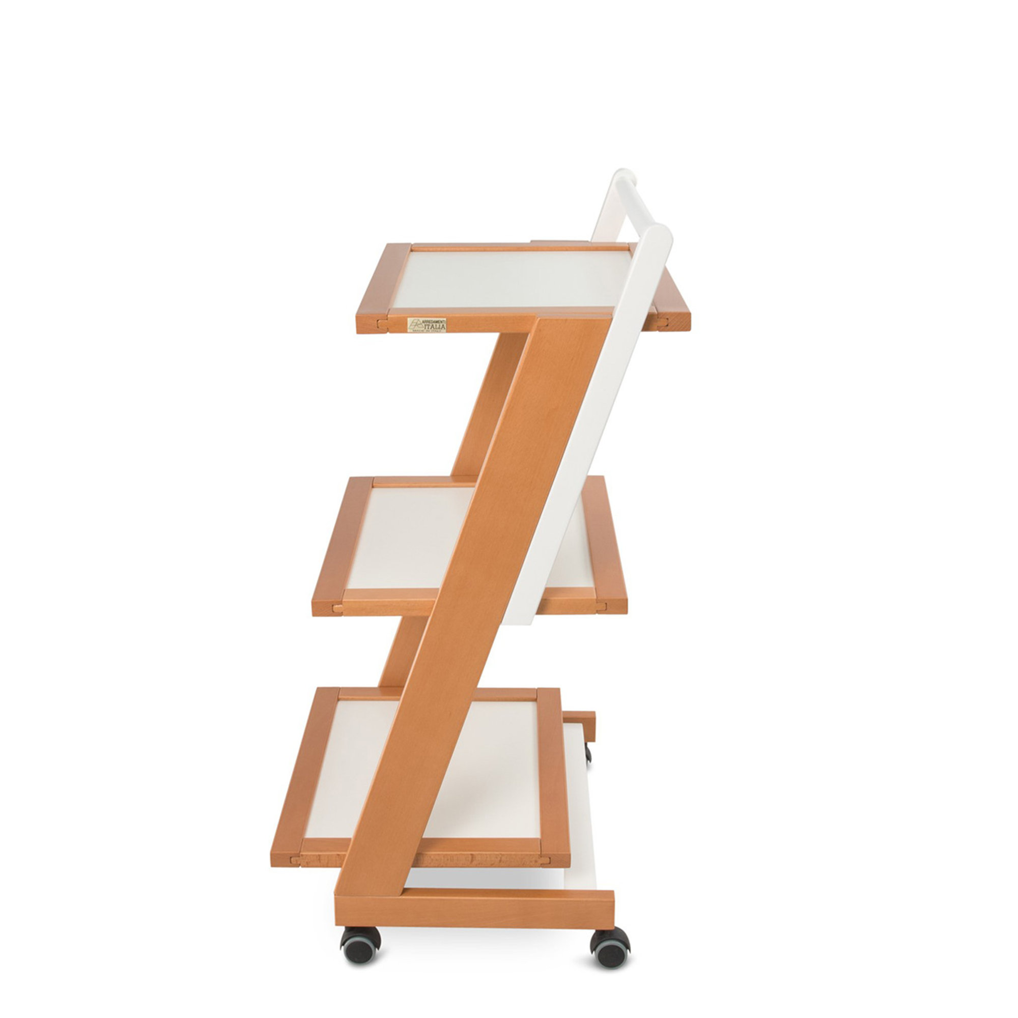 Carrello Portavivande ZORDAN, ciliegio/bianco Arredamenti Italia vista1