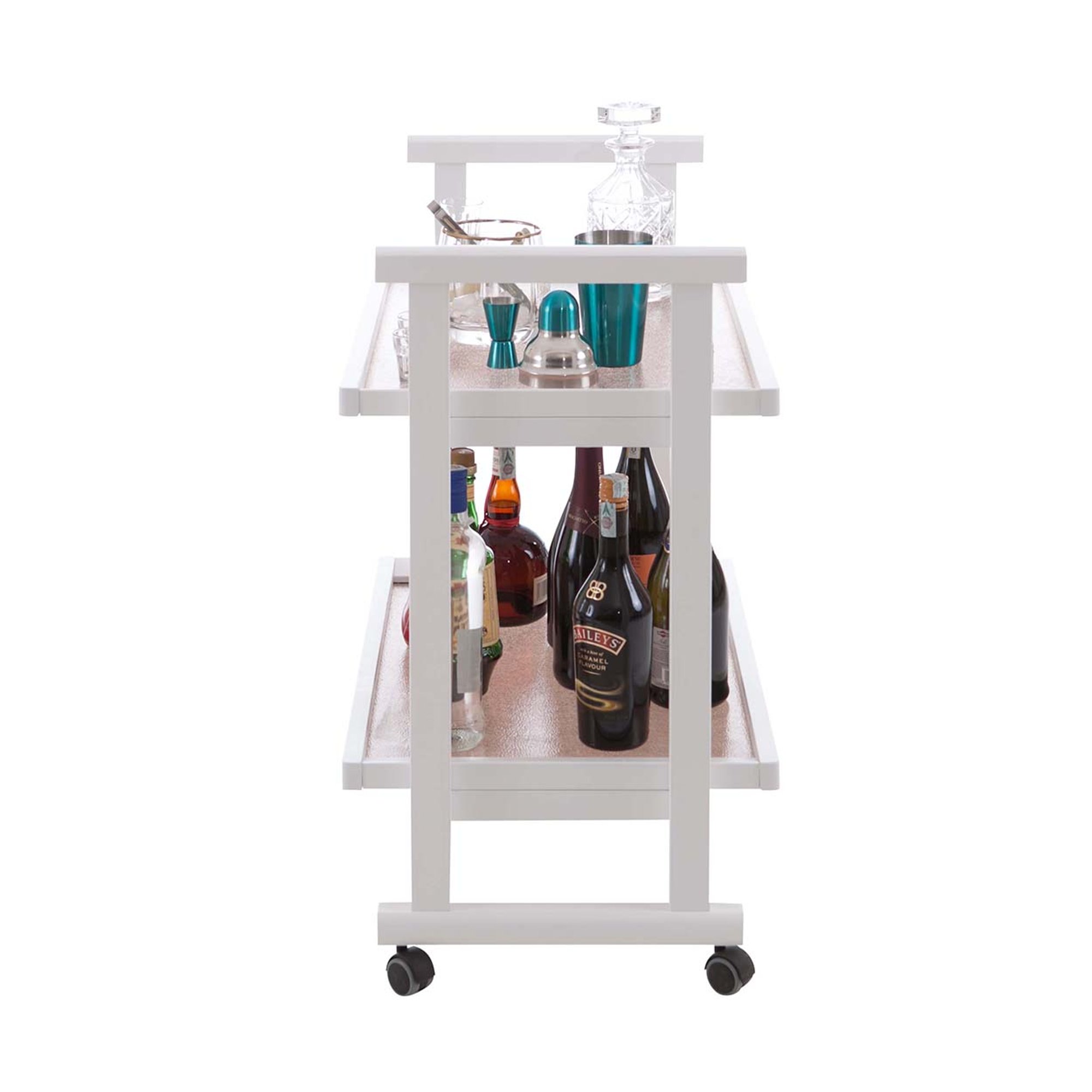 Carrello ANTHONY, bianco Arredamenti Italia vista2