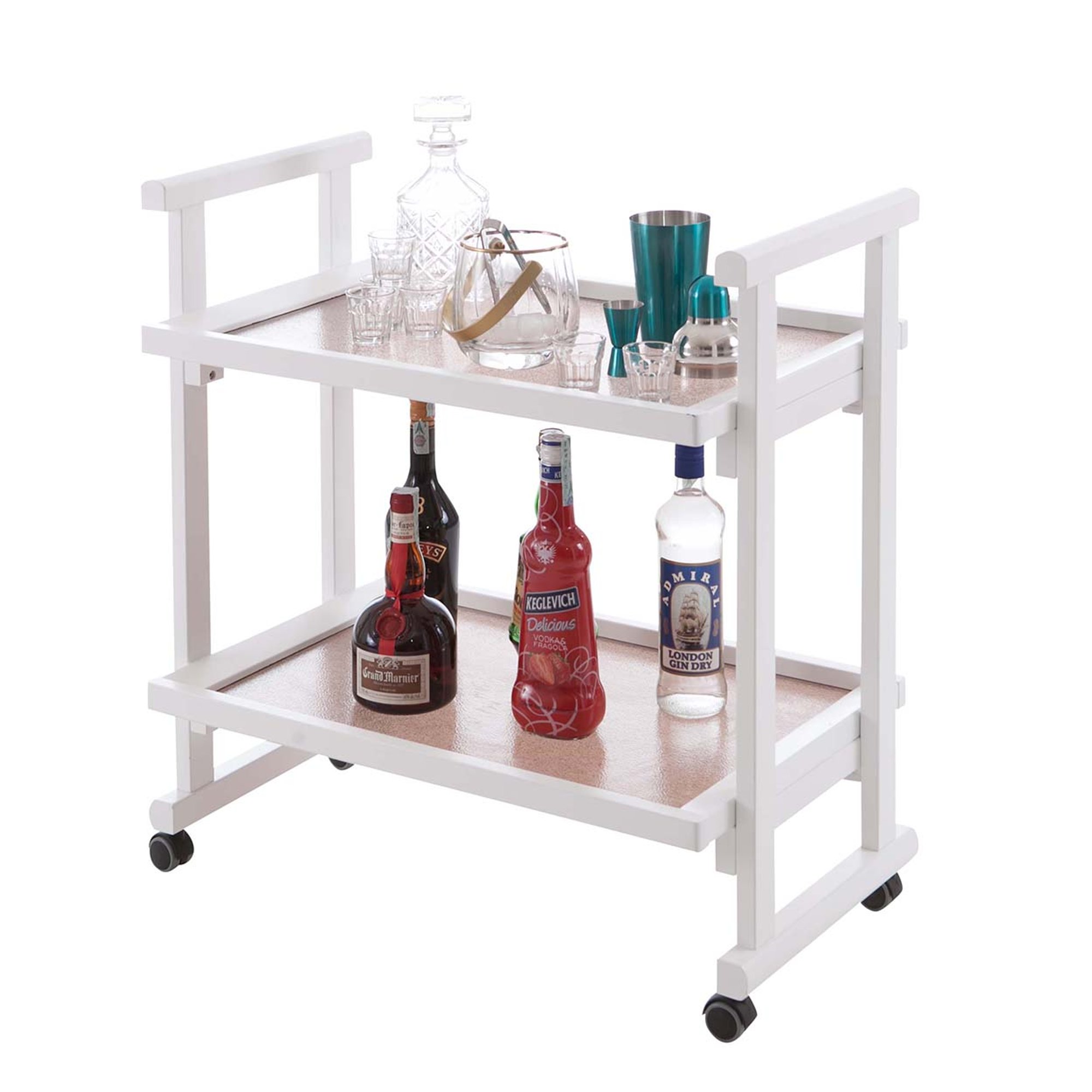 Carrello ANTHONY, bianco Arredamenti Italia vista3