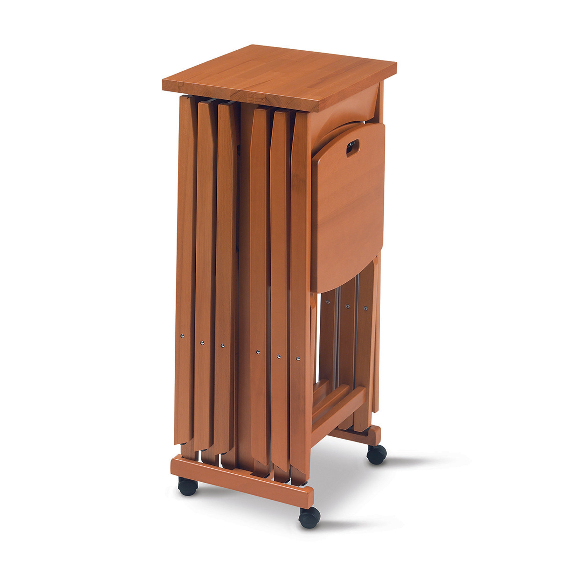 Carrello porta sedie, ciliegio Arredamenti Italia vista1
