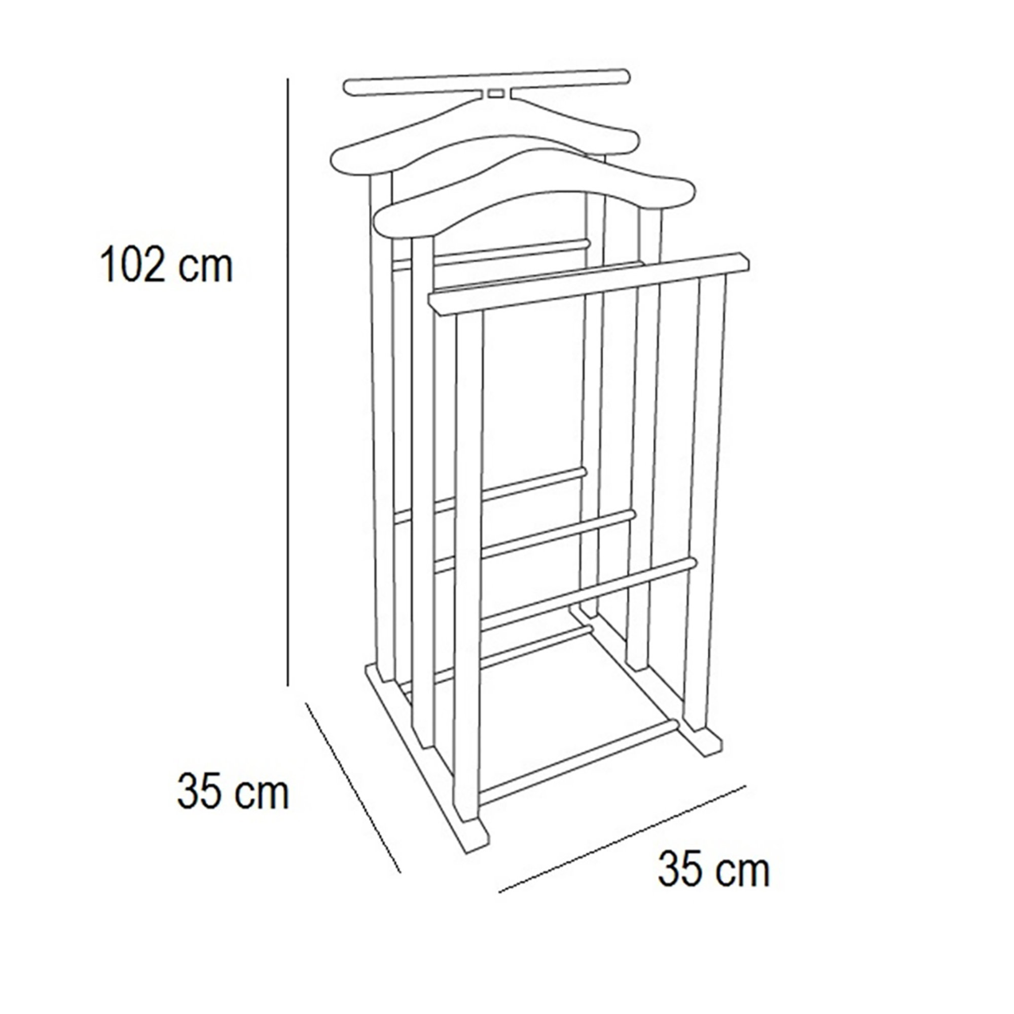 Indossatore per camera da letto MAXI, ciliegio Arredamenti Italia vista4