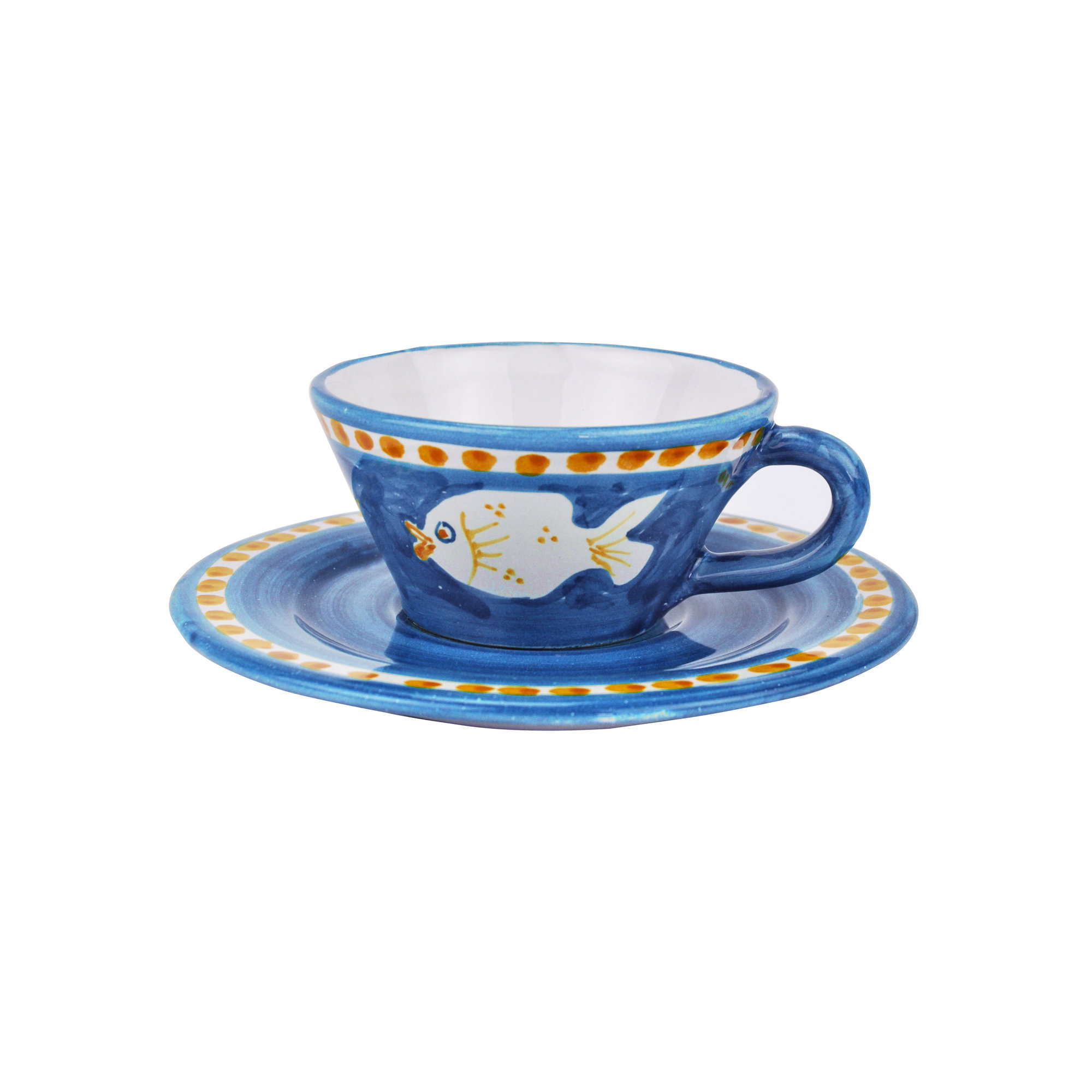 poiseidone cielo tazza te c/p Arcucci dipinto a mano vista0