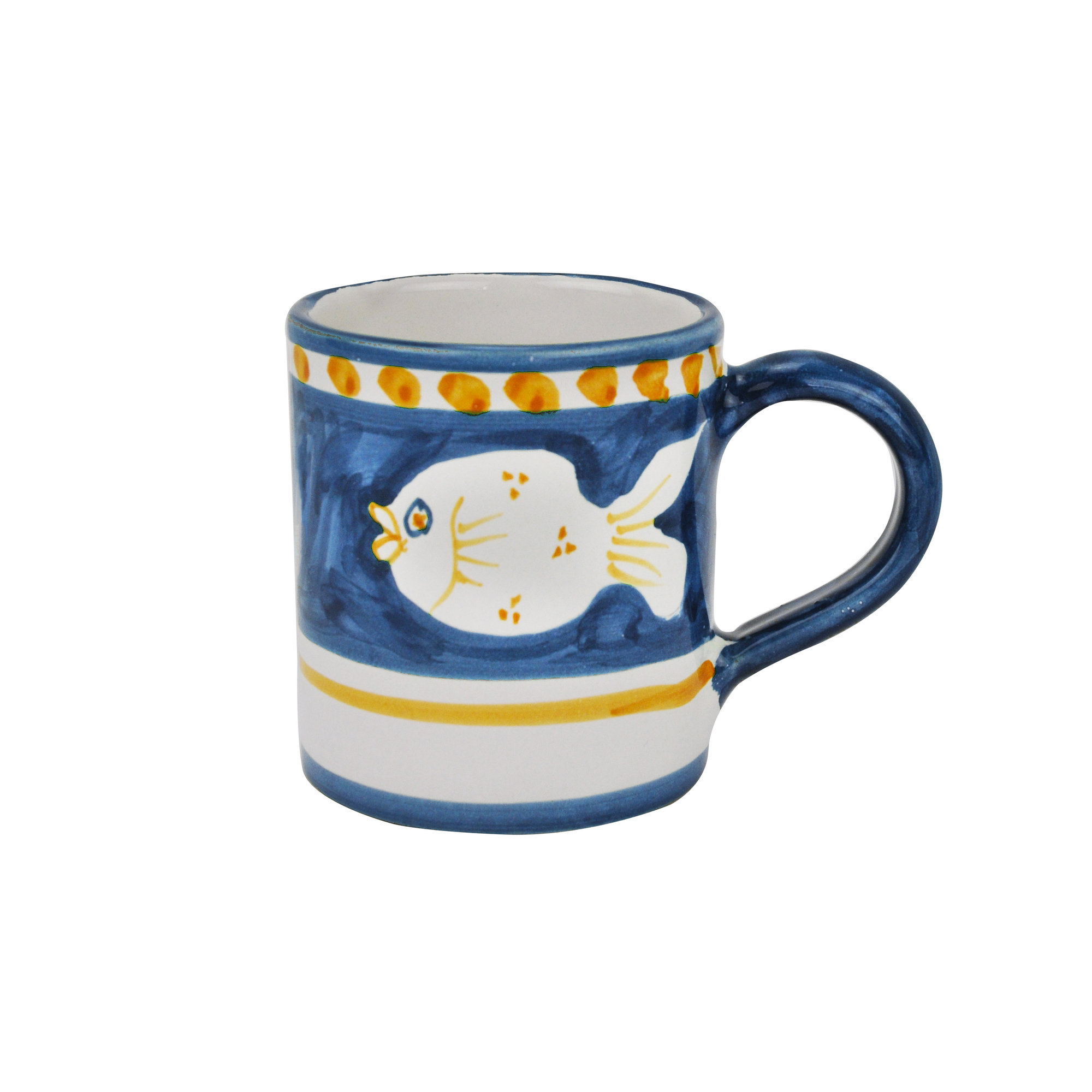 poiseidone cielo mug cilindrico 33 cl Arcucci dipinto a mano vista0