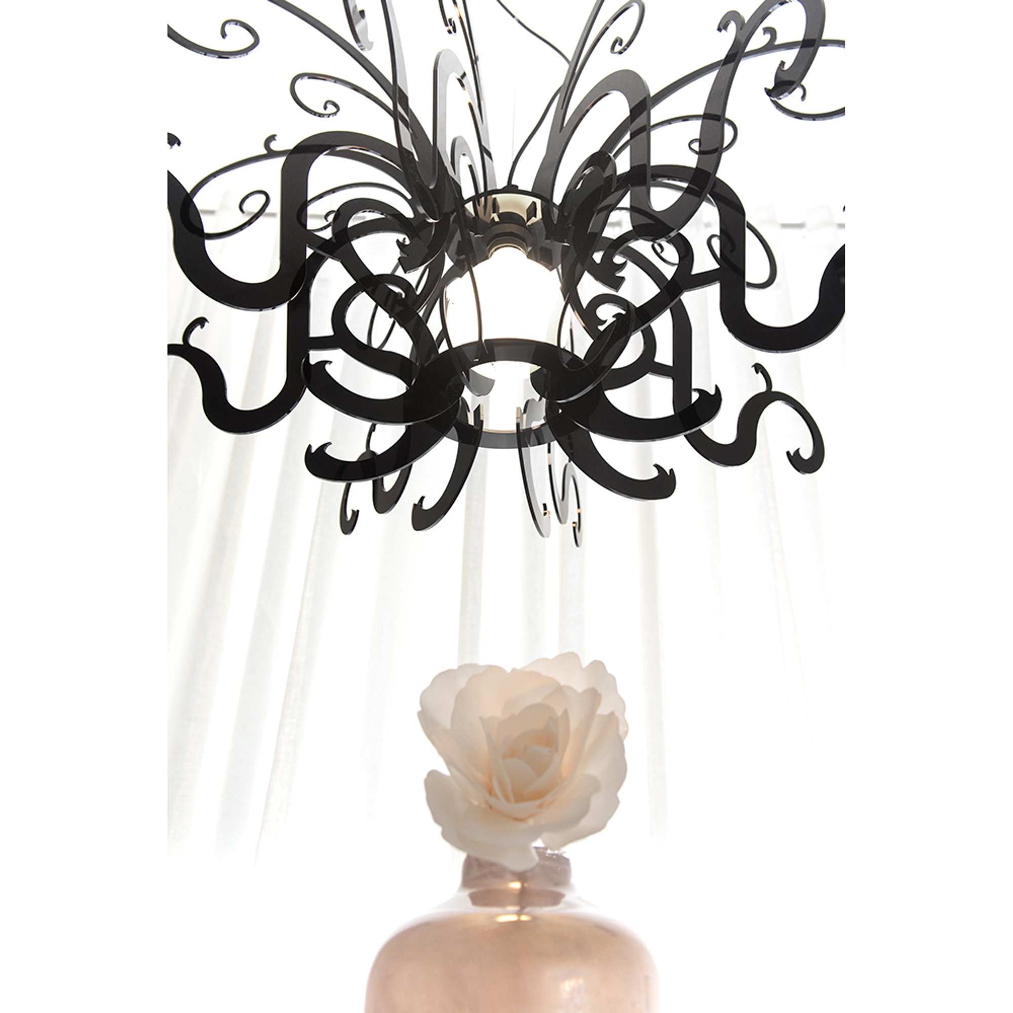 Gorgon lampadario nero Iplex vista2