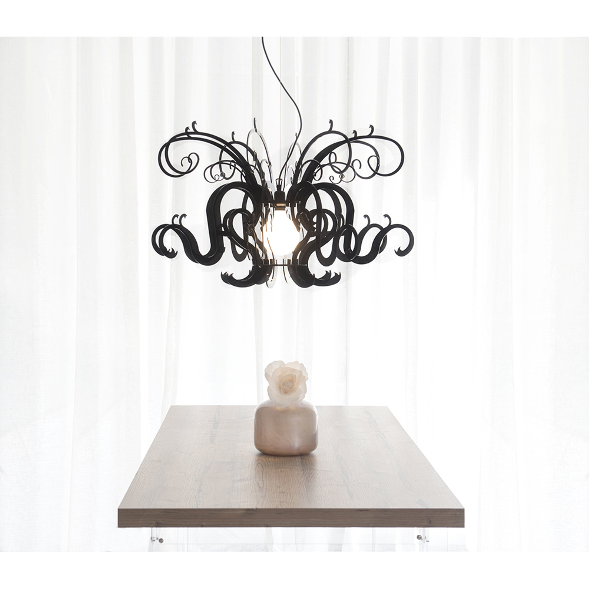 Gorgon lampadario nero Iplex vista4