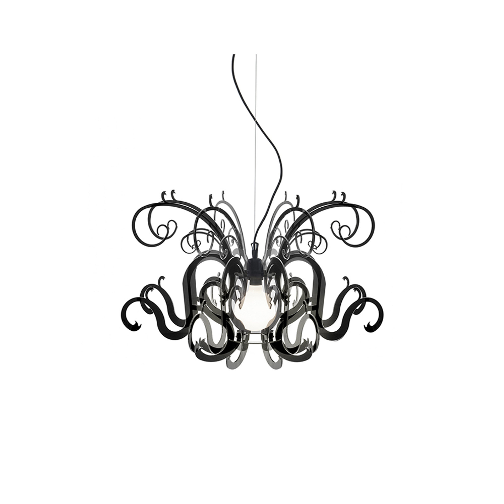 Gorgon  lampadario small  nero Iplex vista0