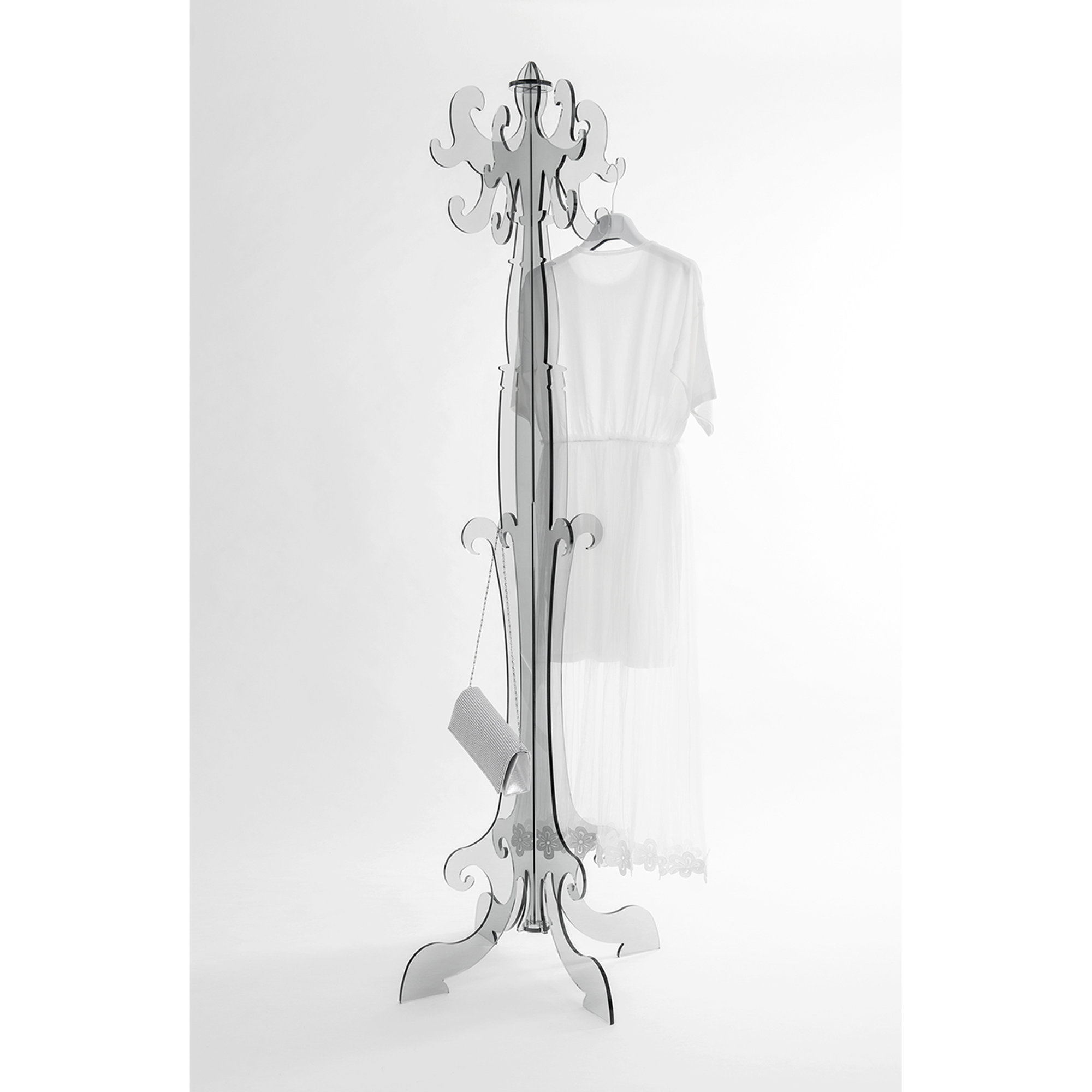 Thonet appendiabiti fumé trasparente Iplex vista1