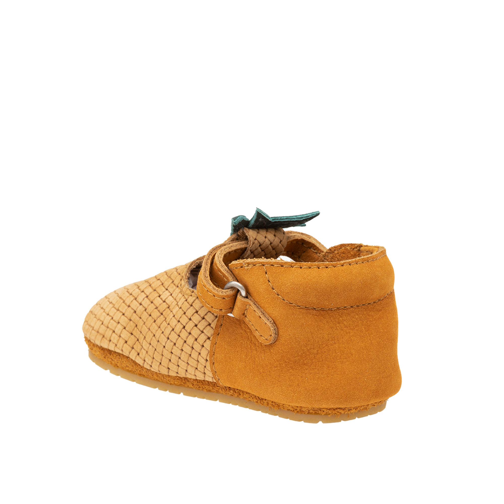 Scarpine in pelle intrecciata Ananas Scarpe Neonato vista5