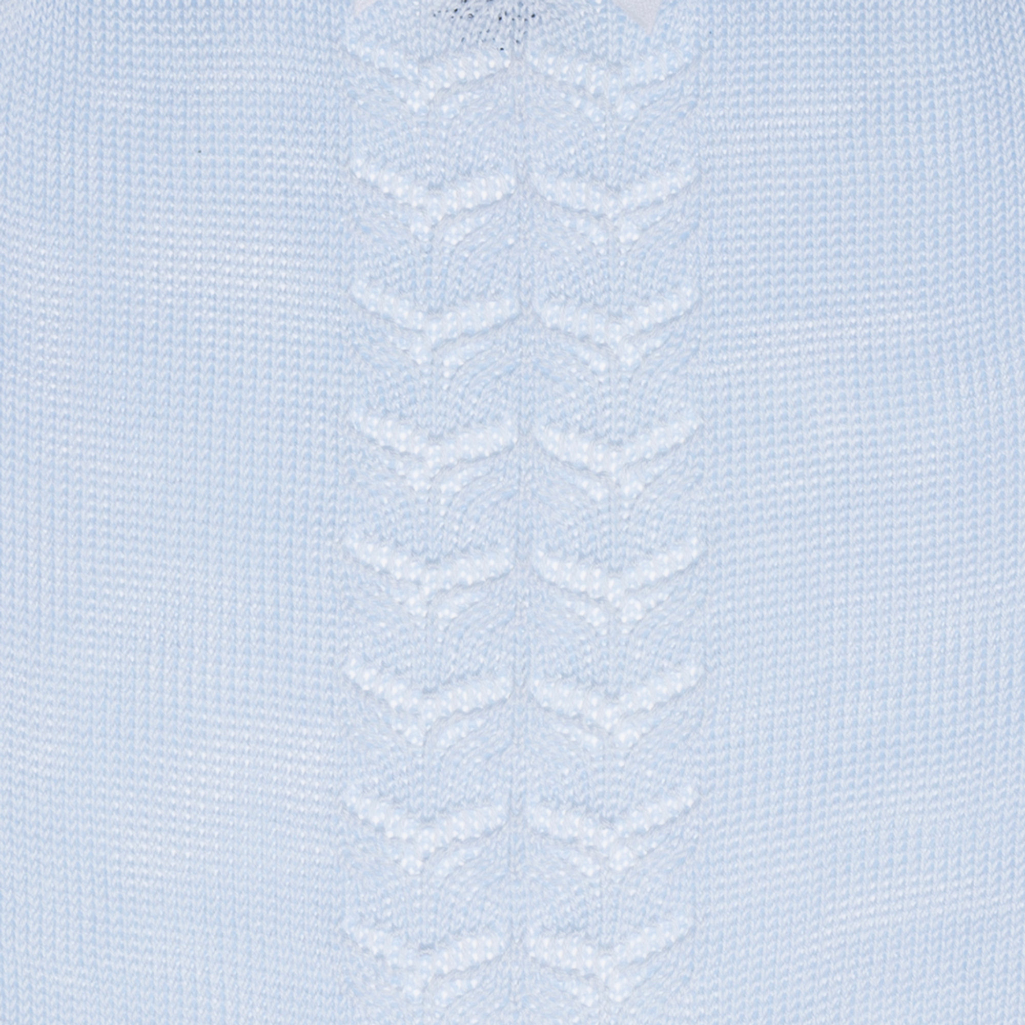 Body in maglia con fiocco raso azzurro Abbigliamento Neonato vista1