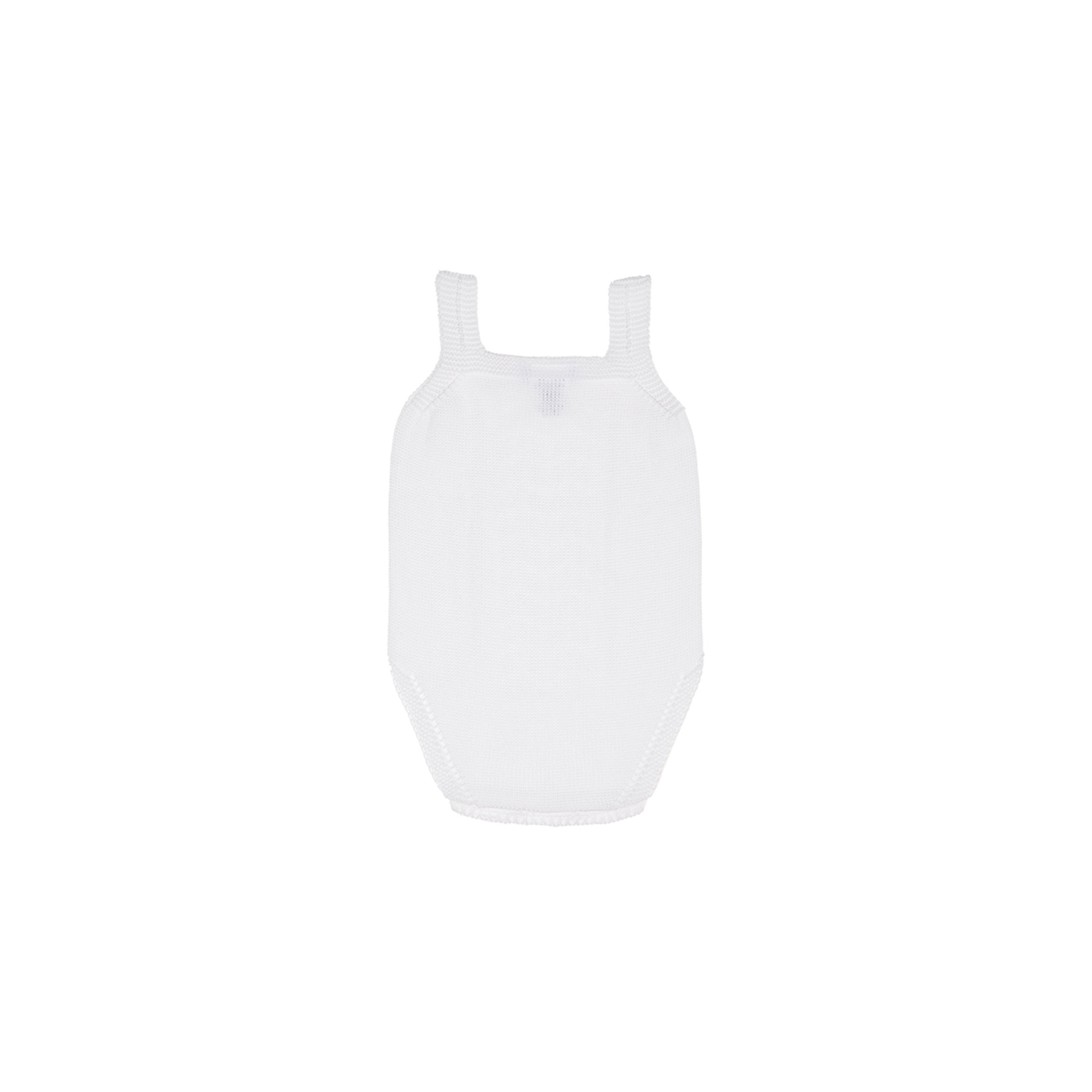 Body in maglia con fiocco raso bianco Abbigliamento Neonato vista1