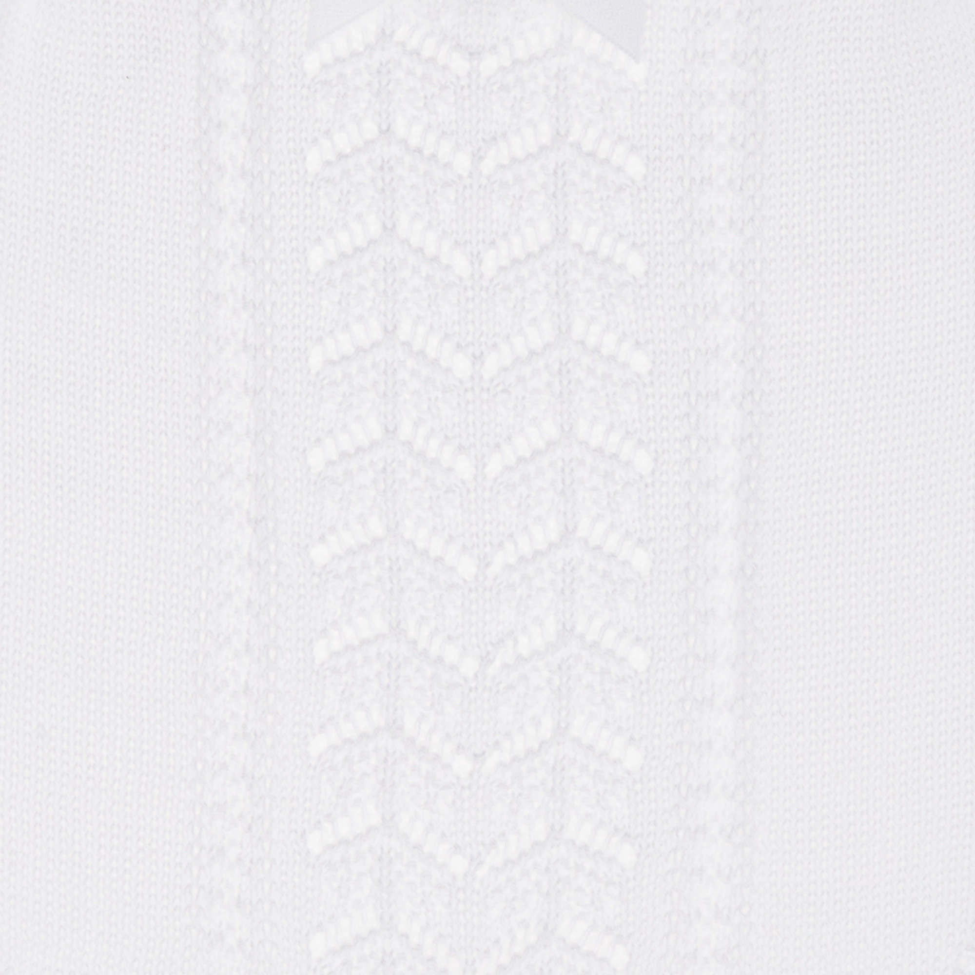Body in maglia con fiocco raso bianco Abbigliamento Neonato vista2