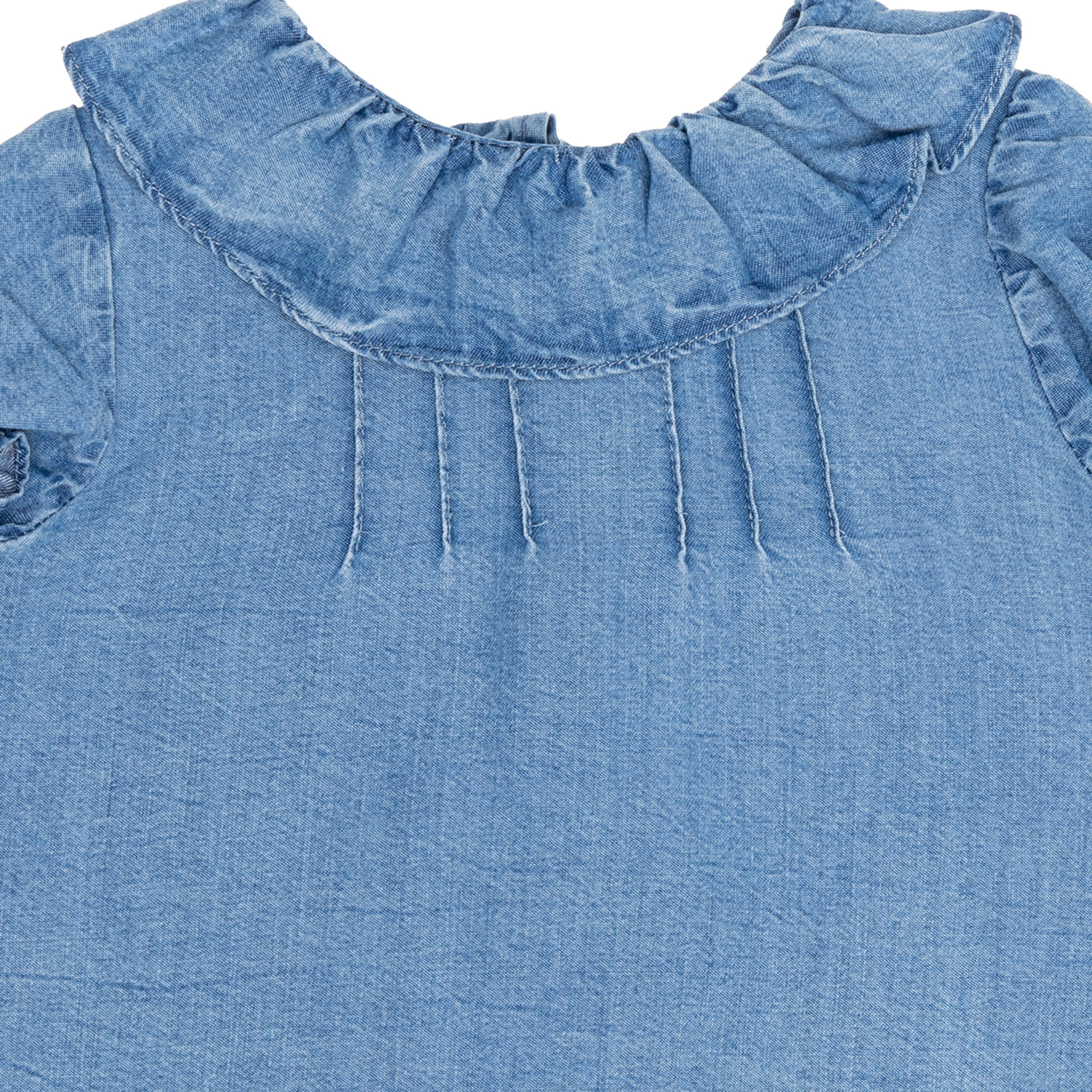 Blusa in tessuto denim con bottoni Abbigliamento Neonato vista2