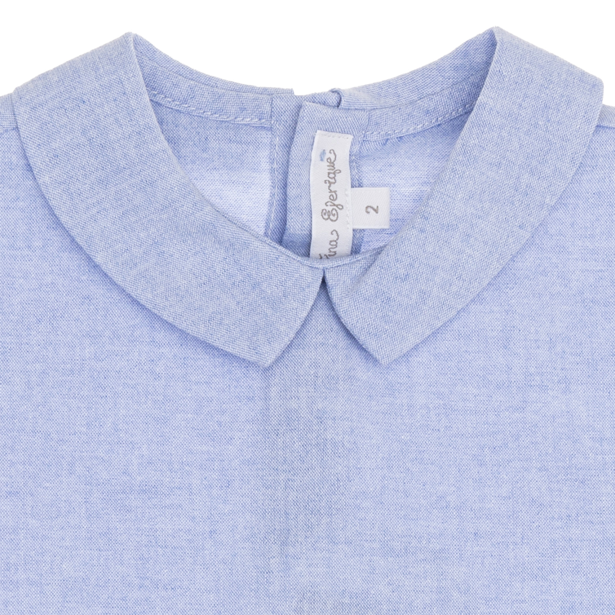 Miniabito azzurro con colletto azzurro Abbigliamento Neonato vista1