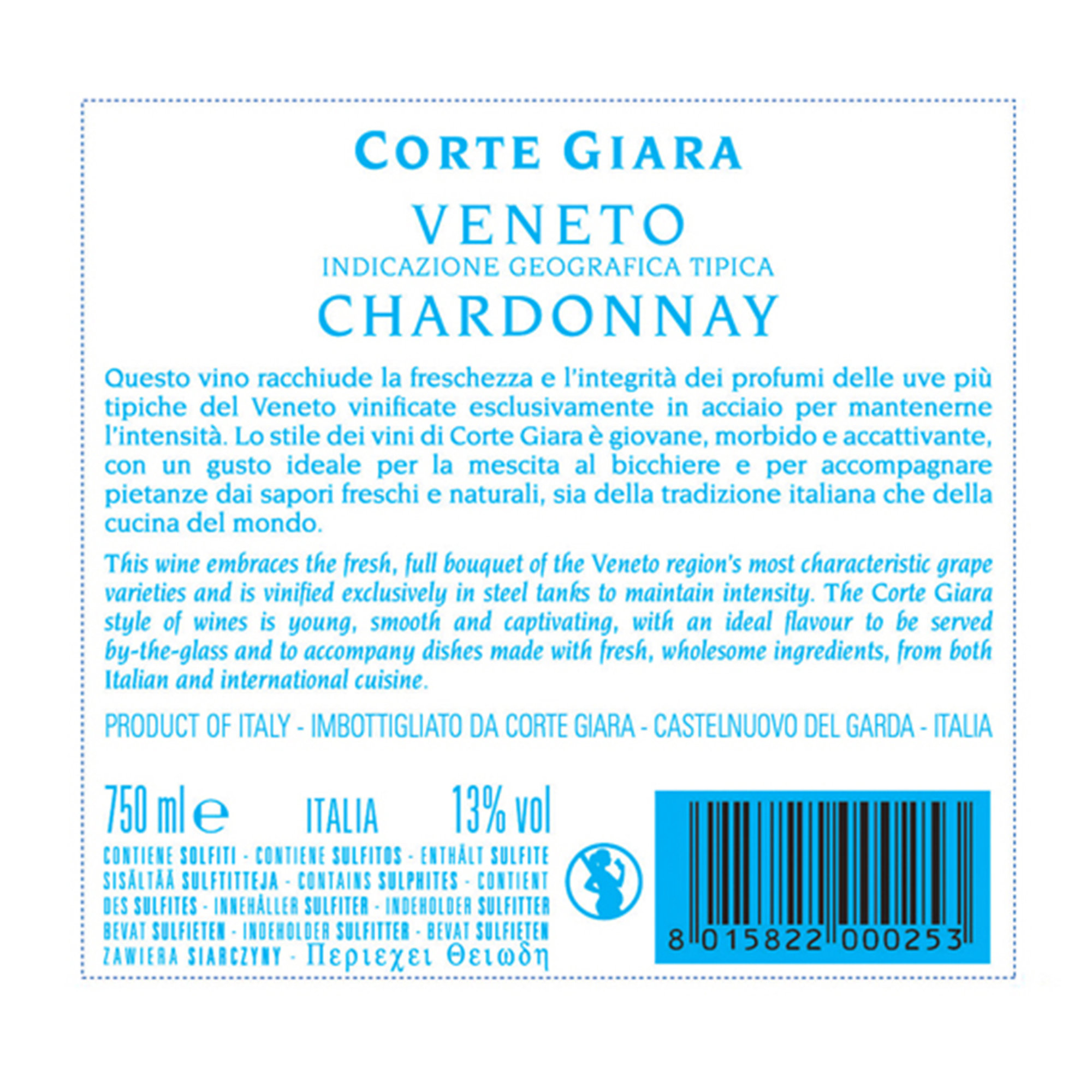1 bottiglia - Chardonnay IGT Veneto 2019 Corte Giara vista1