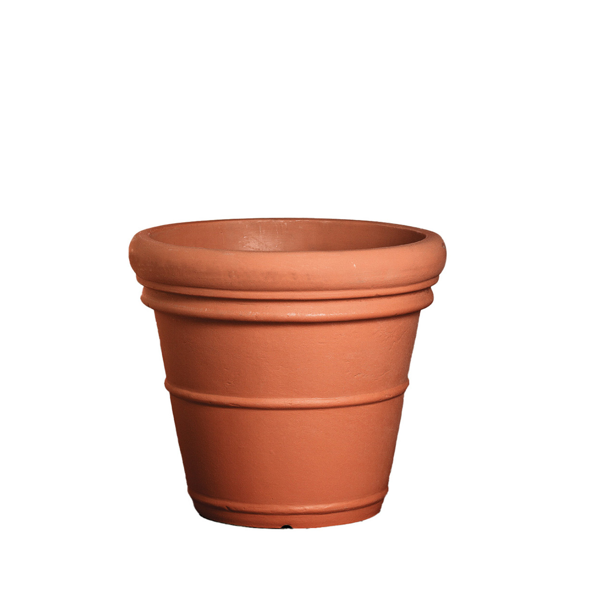 Vaso Neoclassic Doppio Bordo Lt66, colore Terracotta Toscana Vasi neoclassici vista0