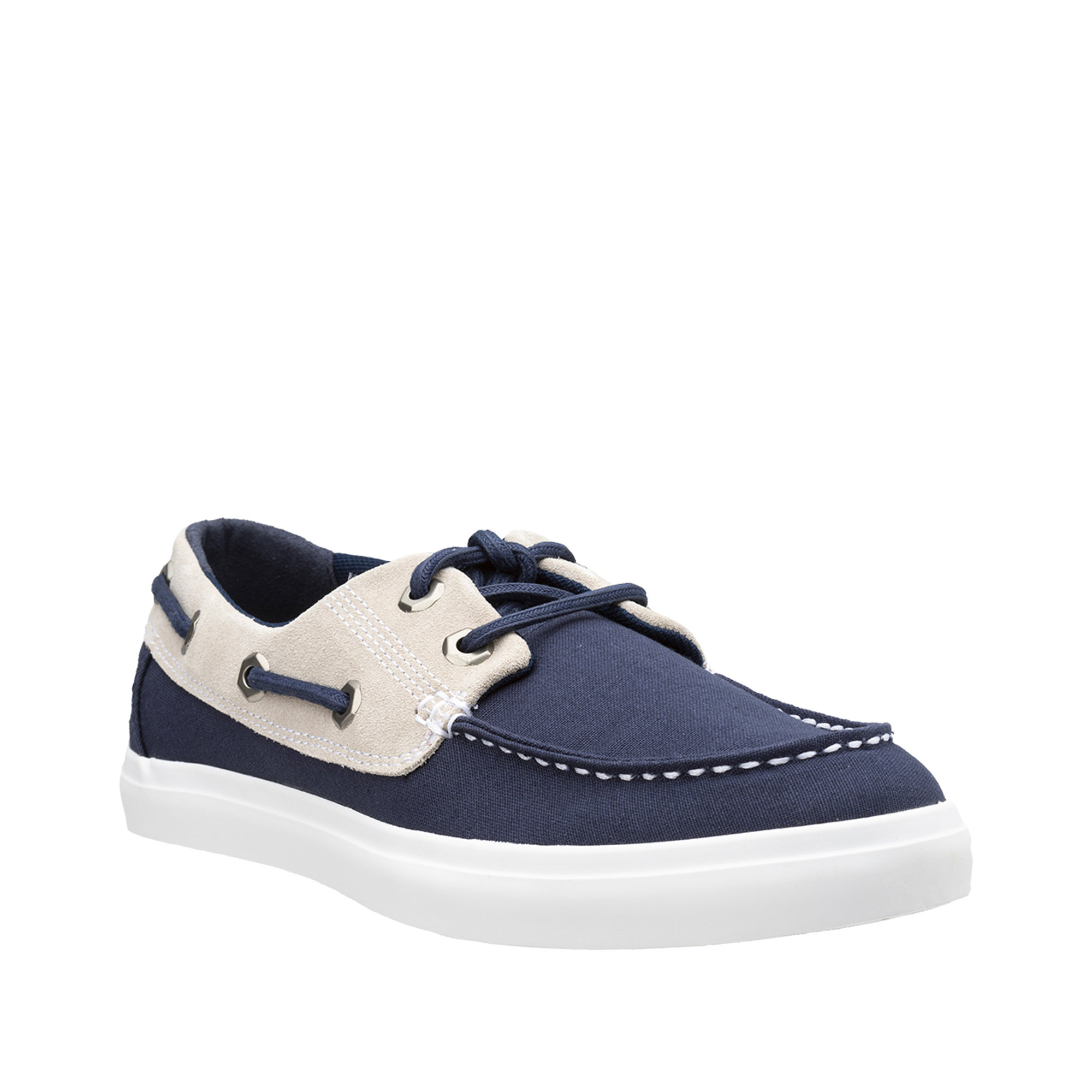 Stringata classica da barca bicolore, navy canvas TIMBERLAND vista2