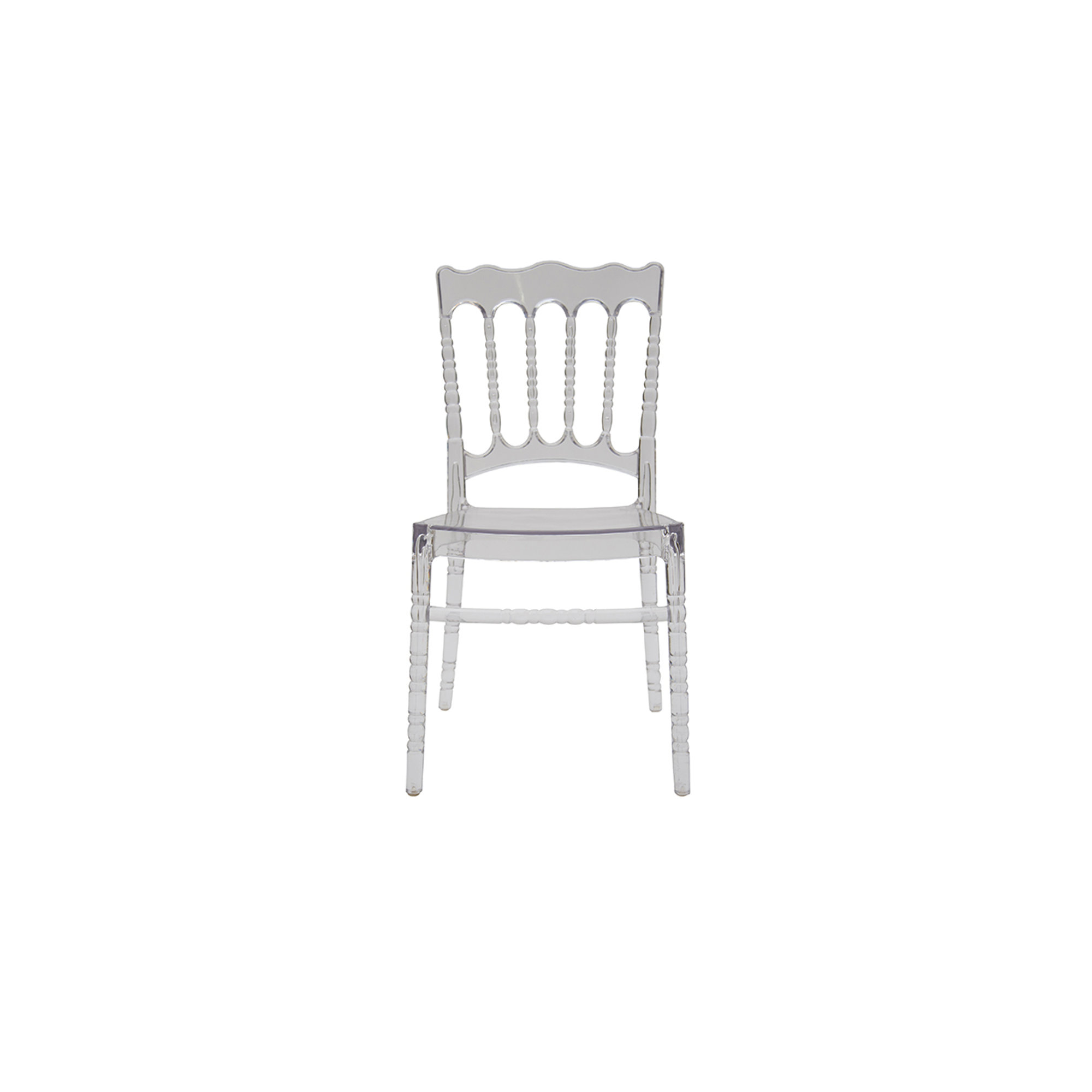 Set 4 Sedia BOLOGNA trasparente Zanini design vista1