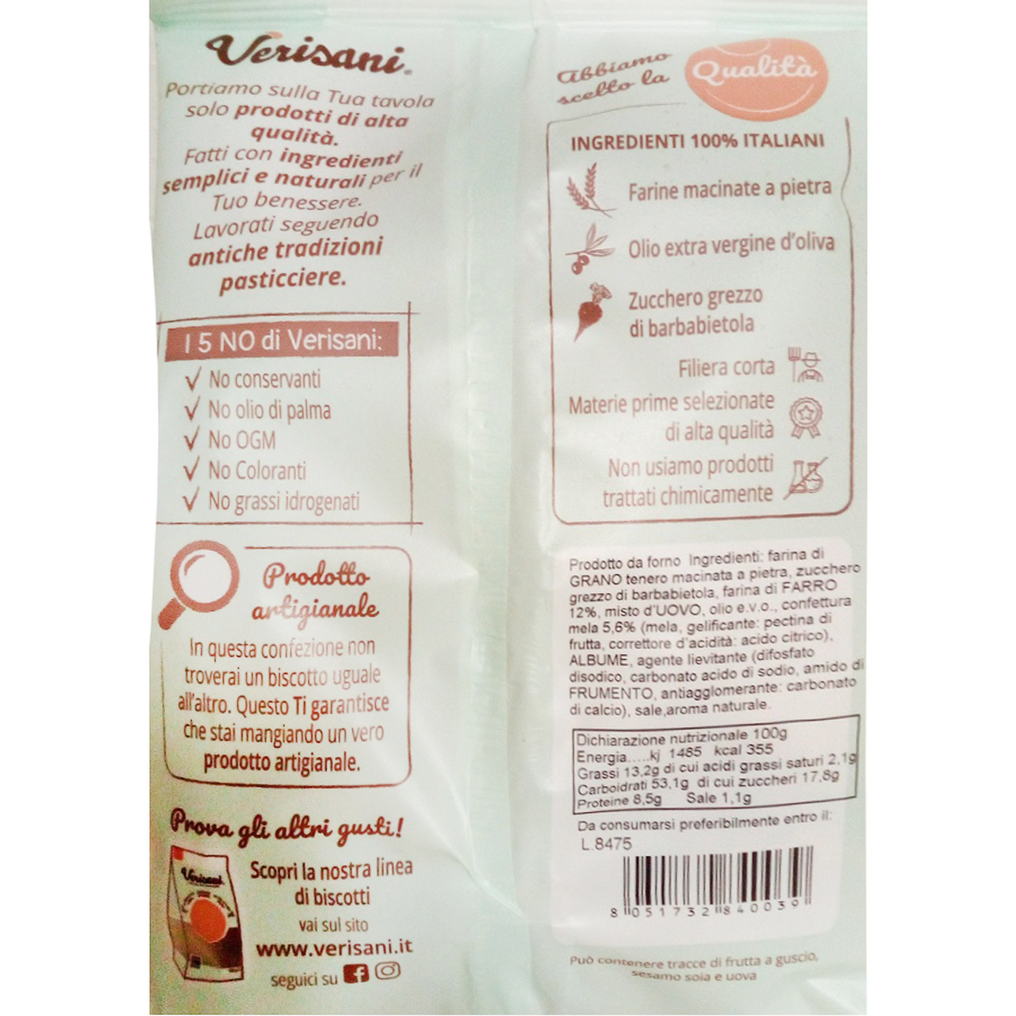 8 confezioni miste da 300 gr - "Grani MIX Verisani" Verisani vista12