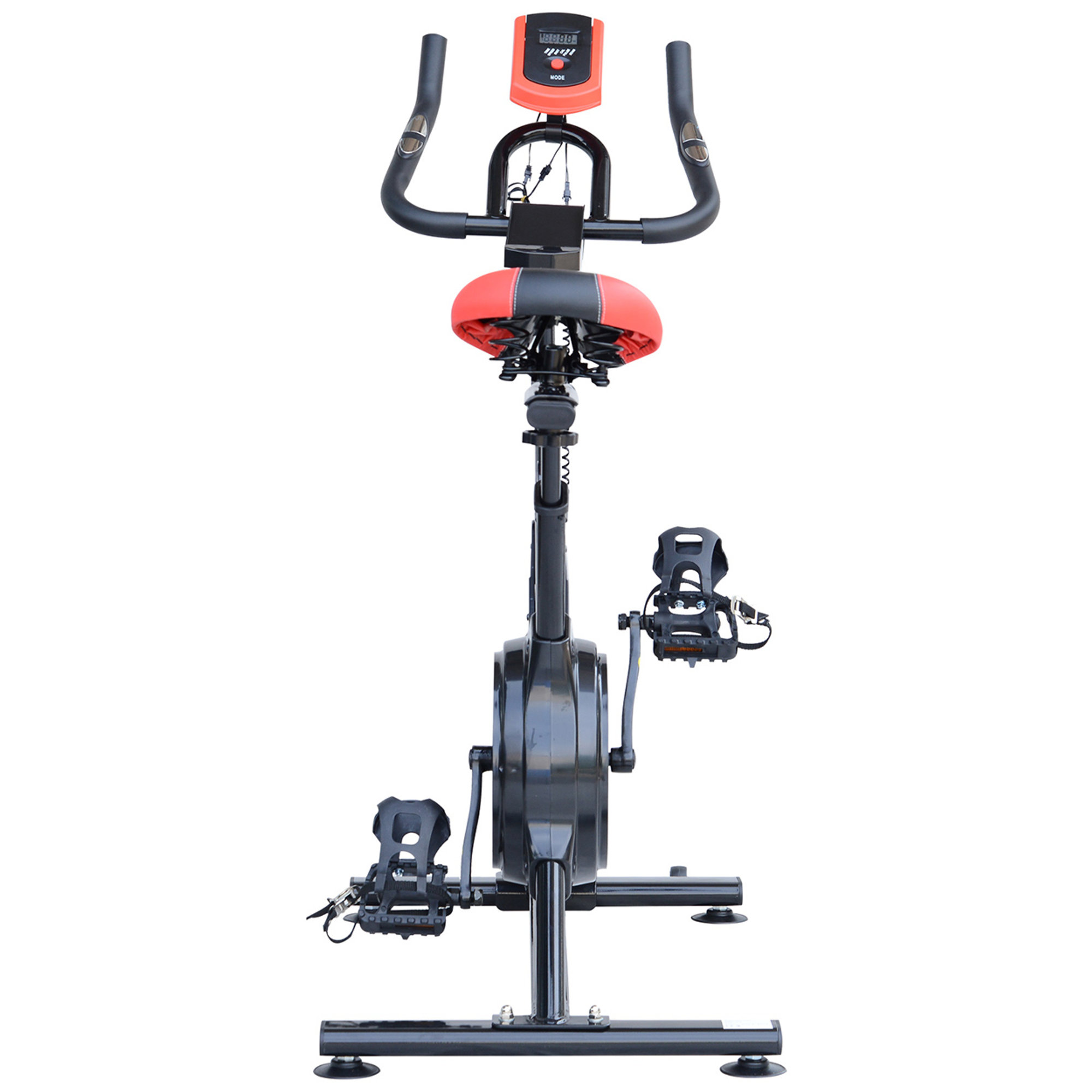 Cyclette per allenamento aerobico con display LCD Fitness at home vista4