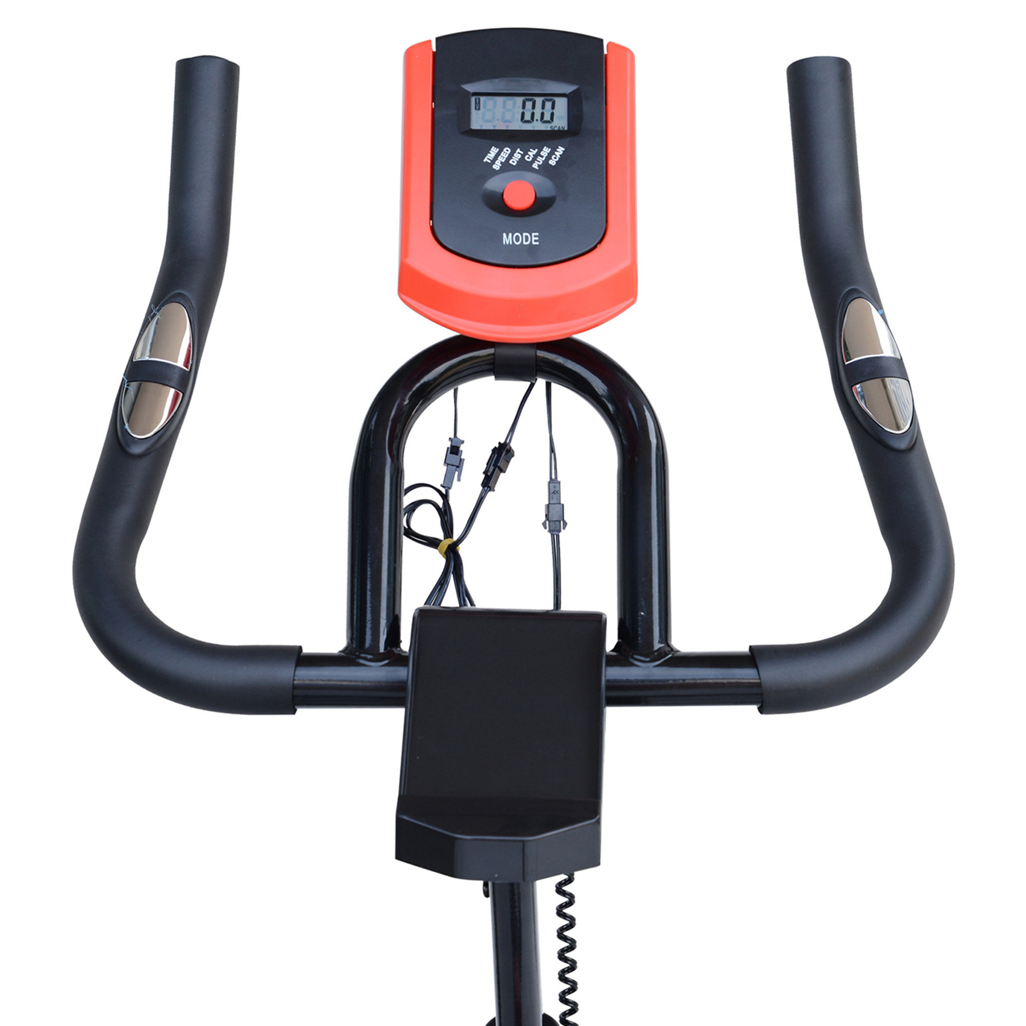 Cyclette per allenamento aerobico con display LCD Fitness at home vista5