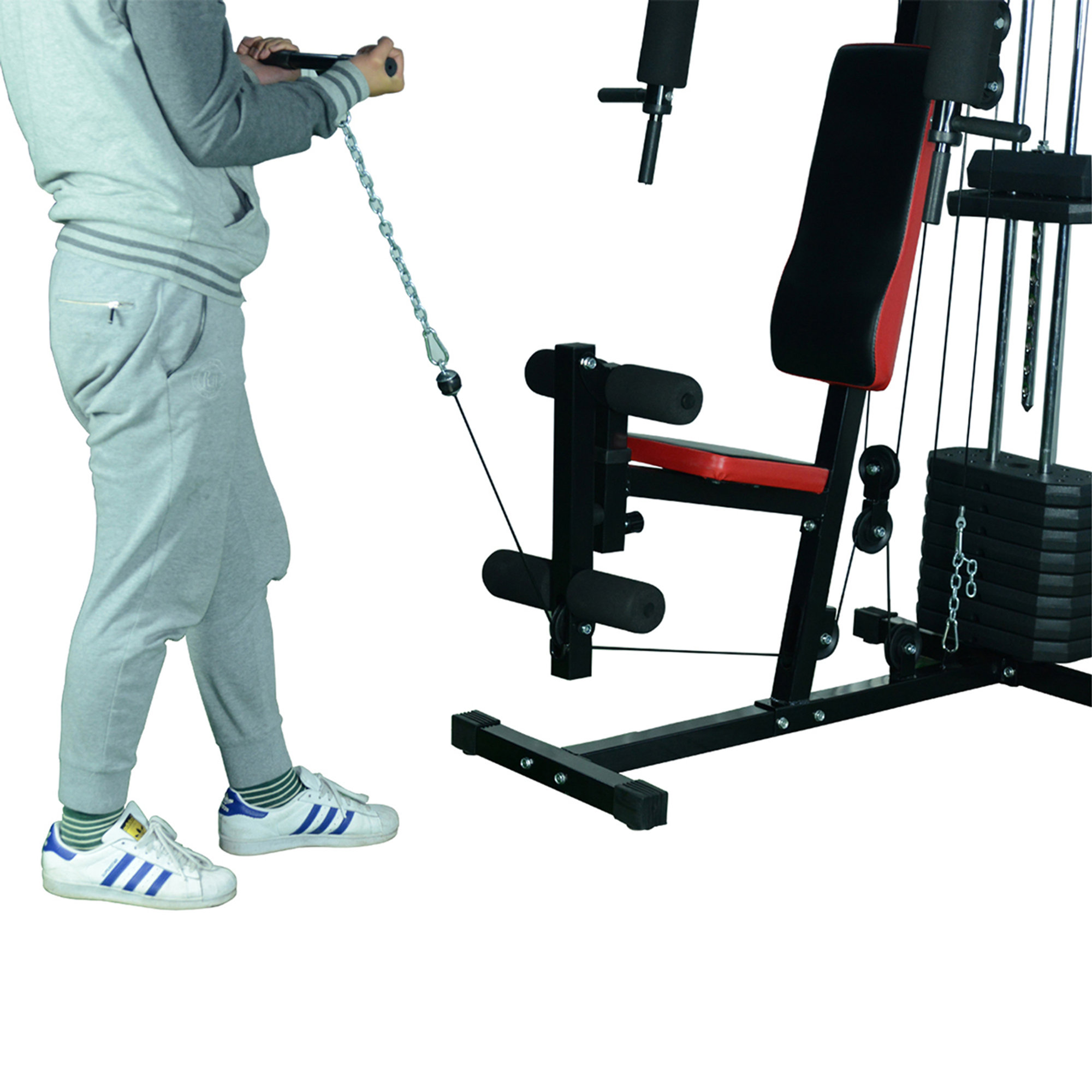 Panca per allenamento casa palestra multifunzionale Fitness at home vista5