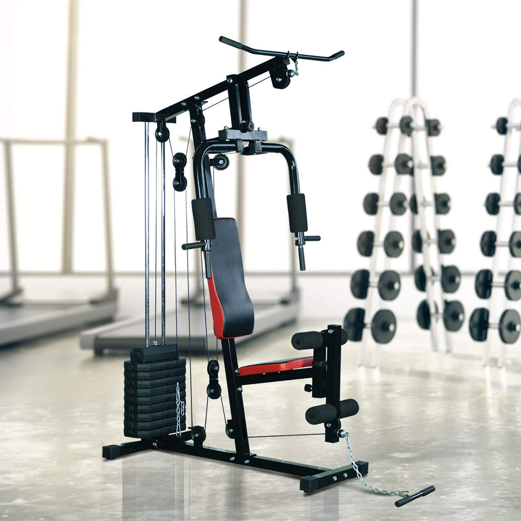 Panca per allenamento casa palestra multifunzionale Fitness at home vista8