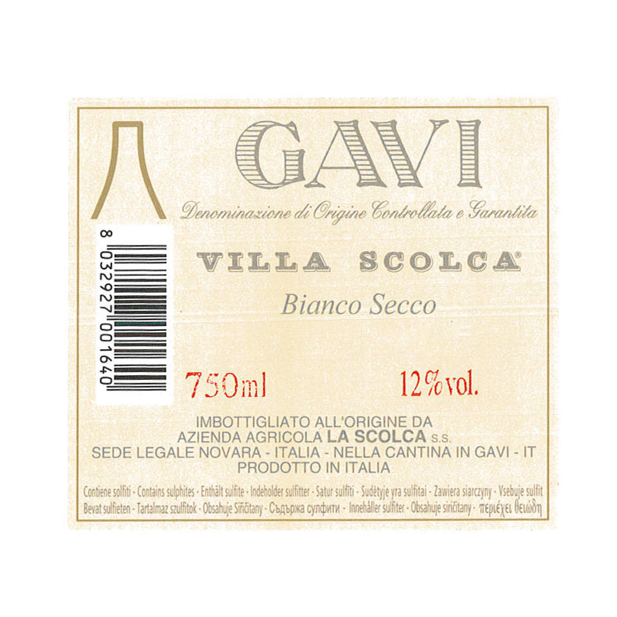 3 blandade flaskor: "Villa Solca" Gavi DOCG 2020 - "Etichetta Bianca" Gavi DOCG 2020 - "Rosachiara" Secco 2020 La Scolca vista1