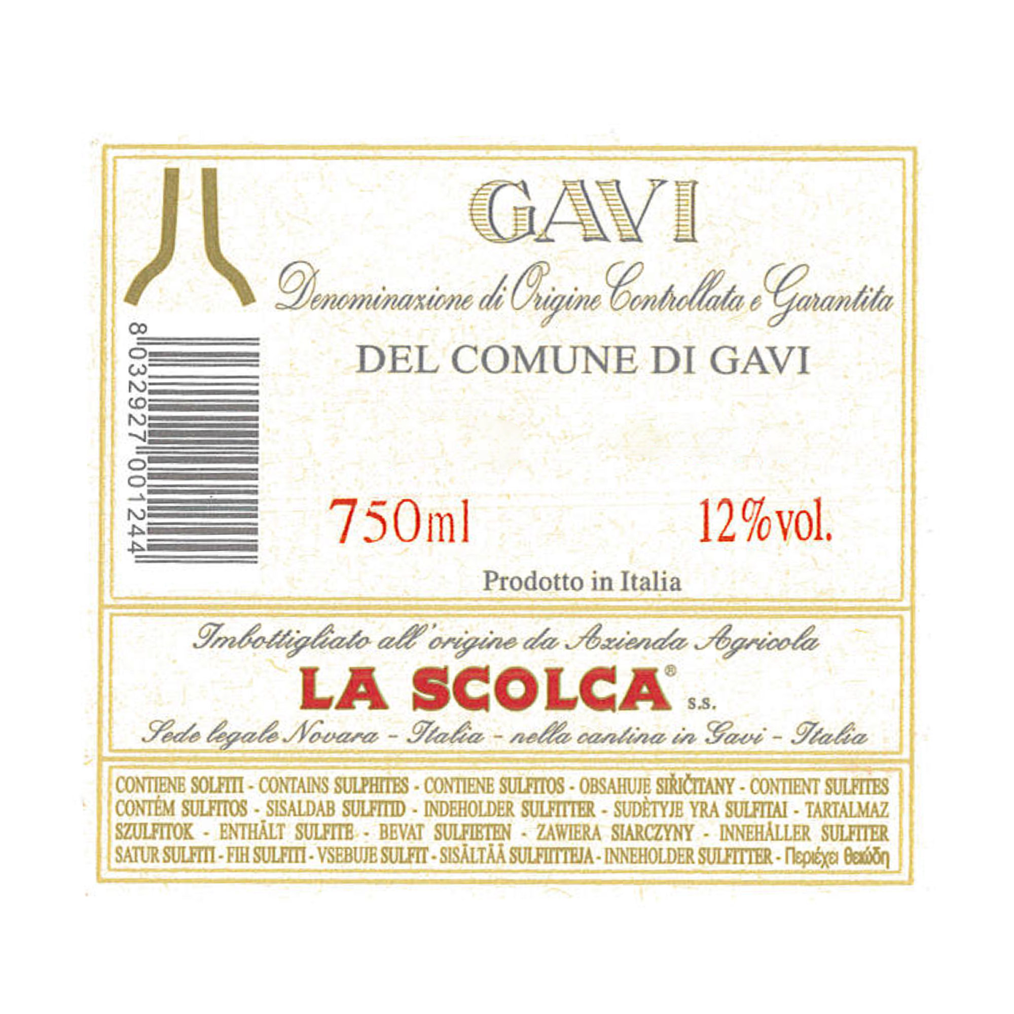 3 blandade flaskor: "Villa Solca" Gavi DOCG 2020 - "Etichetta Bianca" Gavi DOCG 2020 - "Rosachiara" Secco 2020 La Scolca vista2