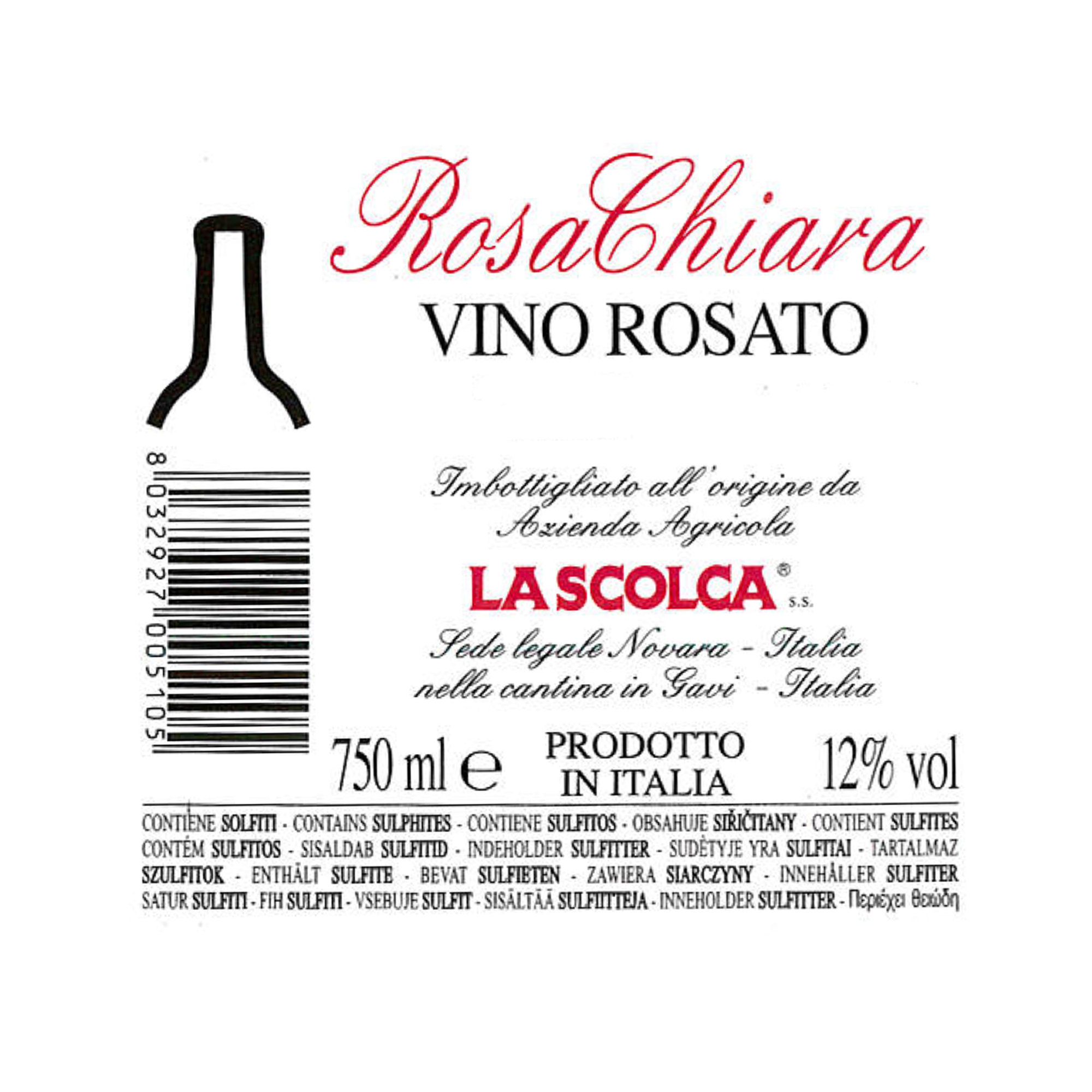3 blandade flaskor: "Villa Solca" Gavi DOCG 2020 - "Etichetta Bianca" Gavi DOCG 2020 - "Rosachiara" Secco 2020 La Scolca vista3